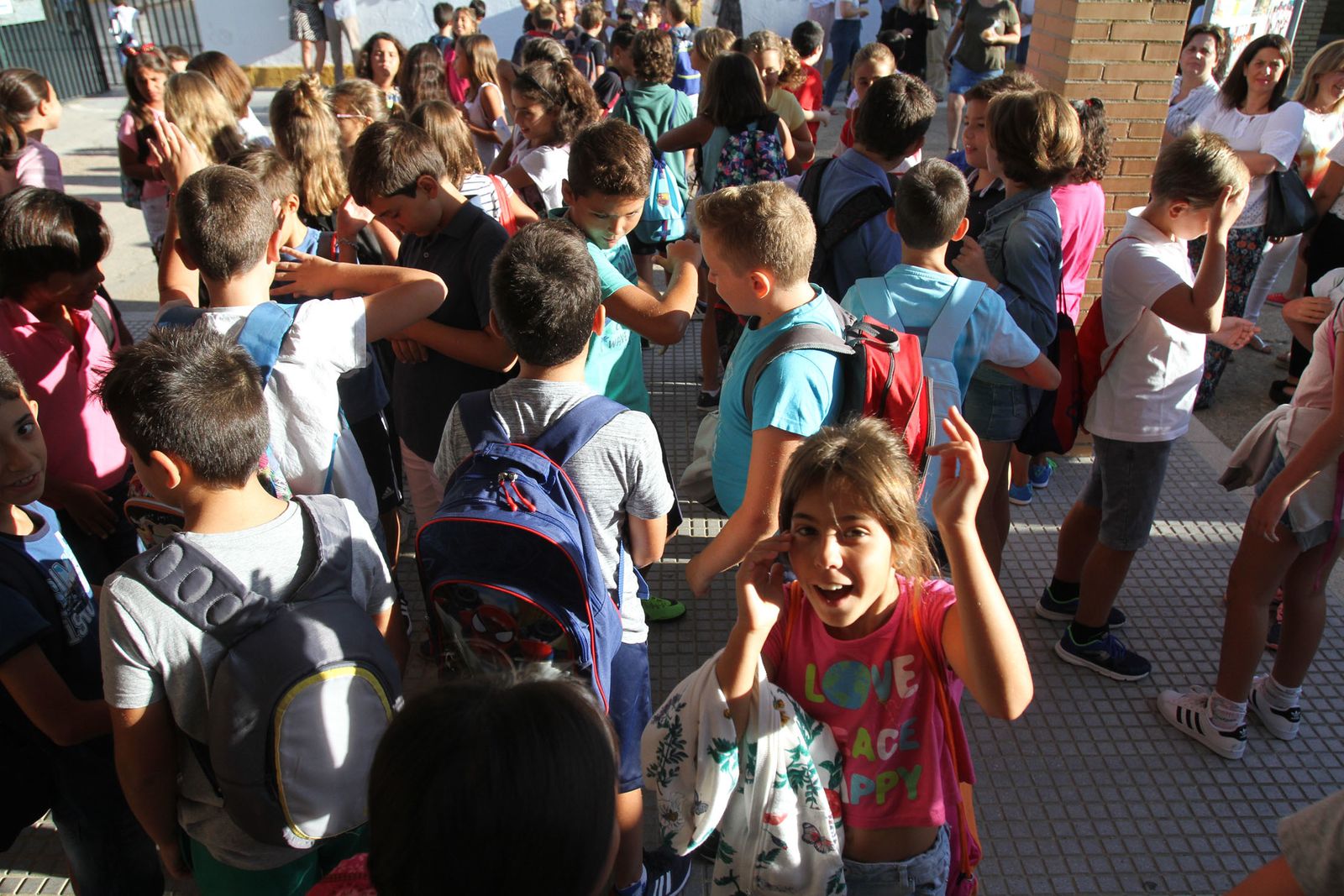 la vuelta al cole en los colegios de Huelva en Imágenes