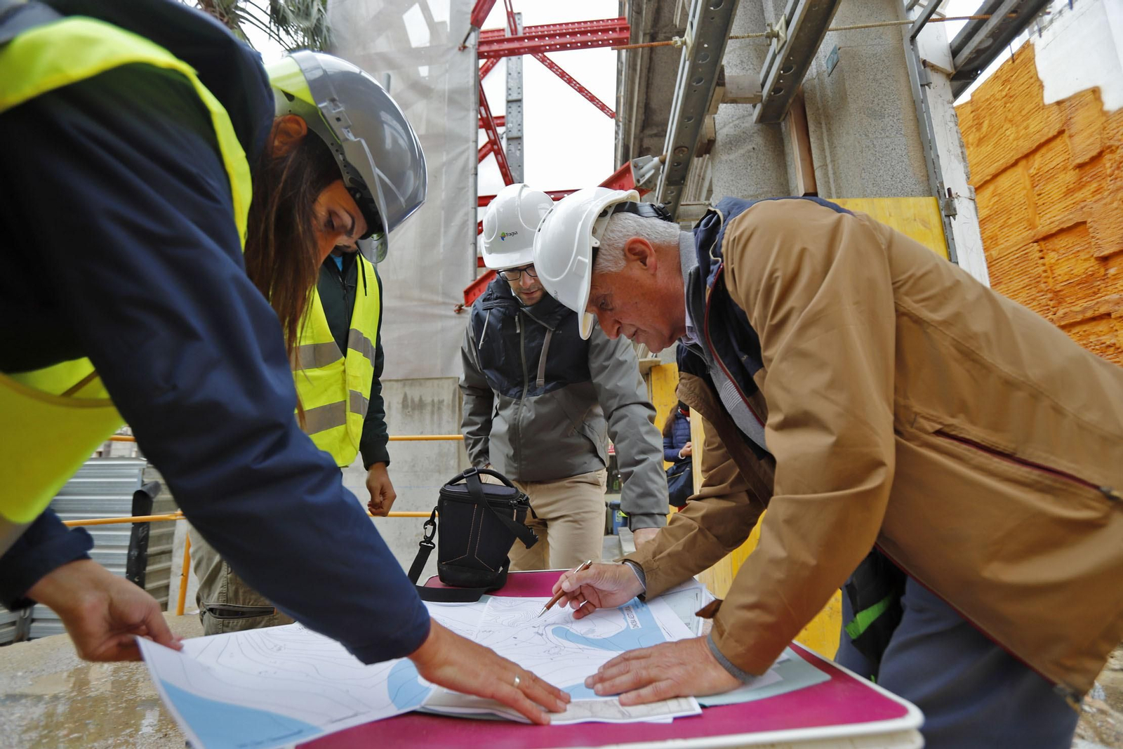 Imágenes de los restos arqueológicos hallados en el solar del antiguo edificio de Hacienda