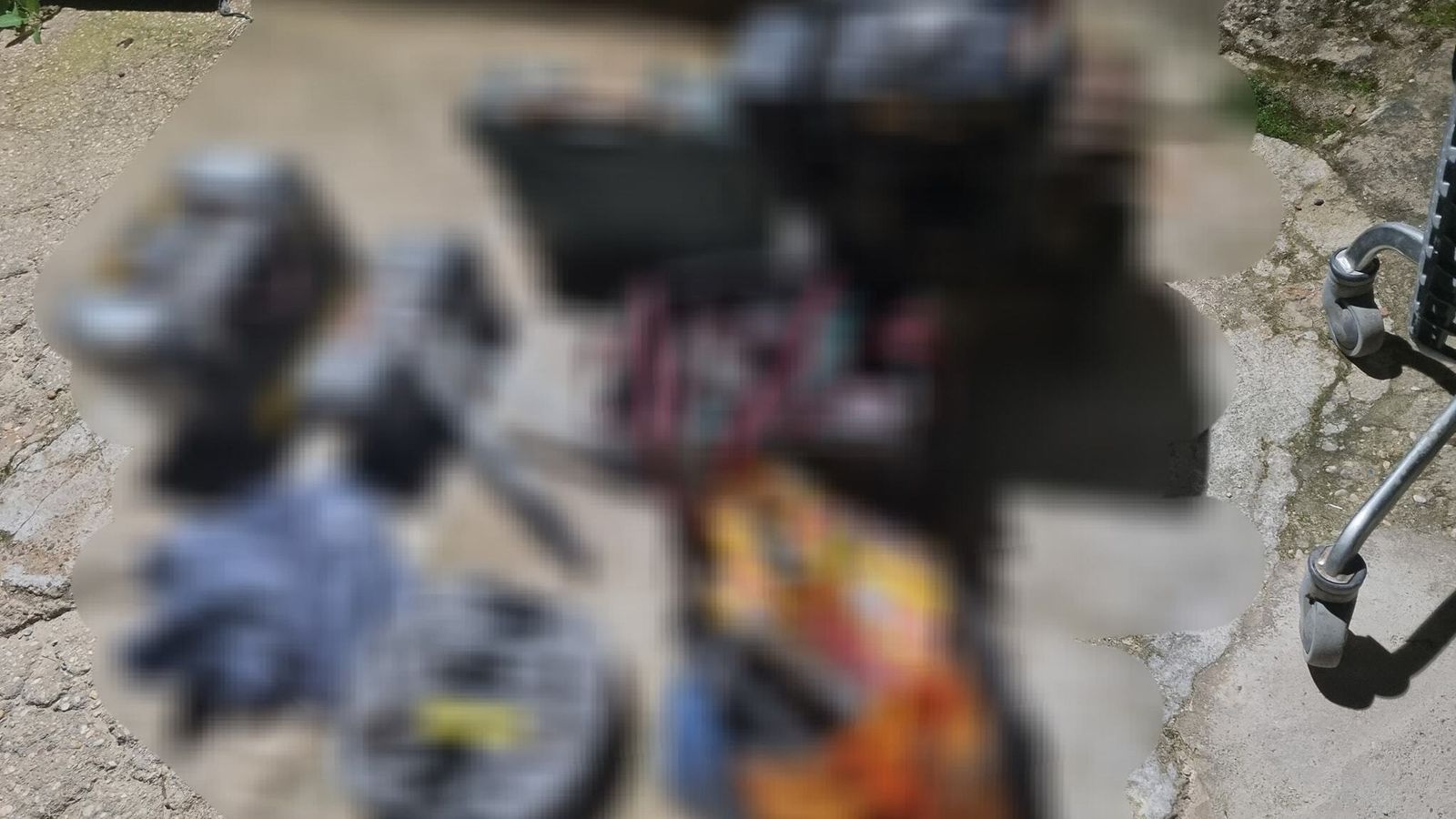 Material sustraído en Almonte