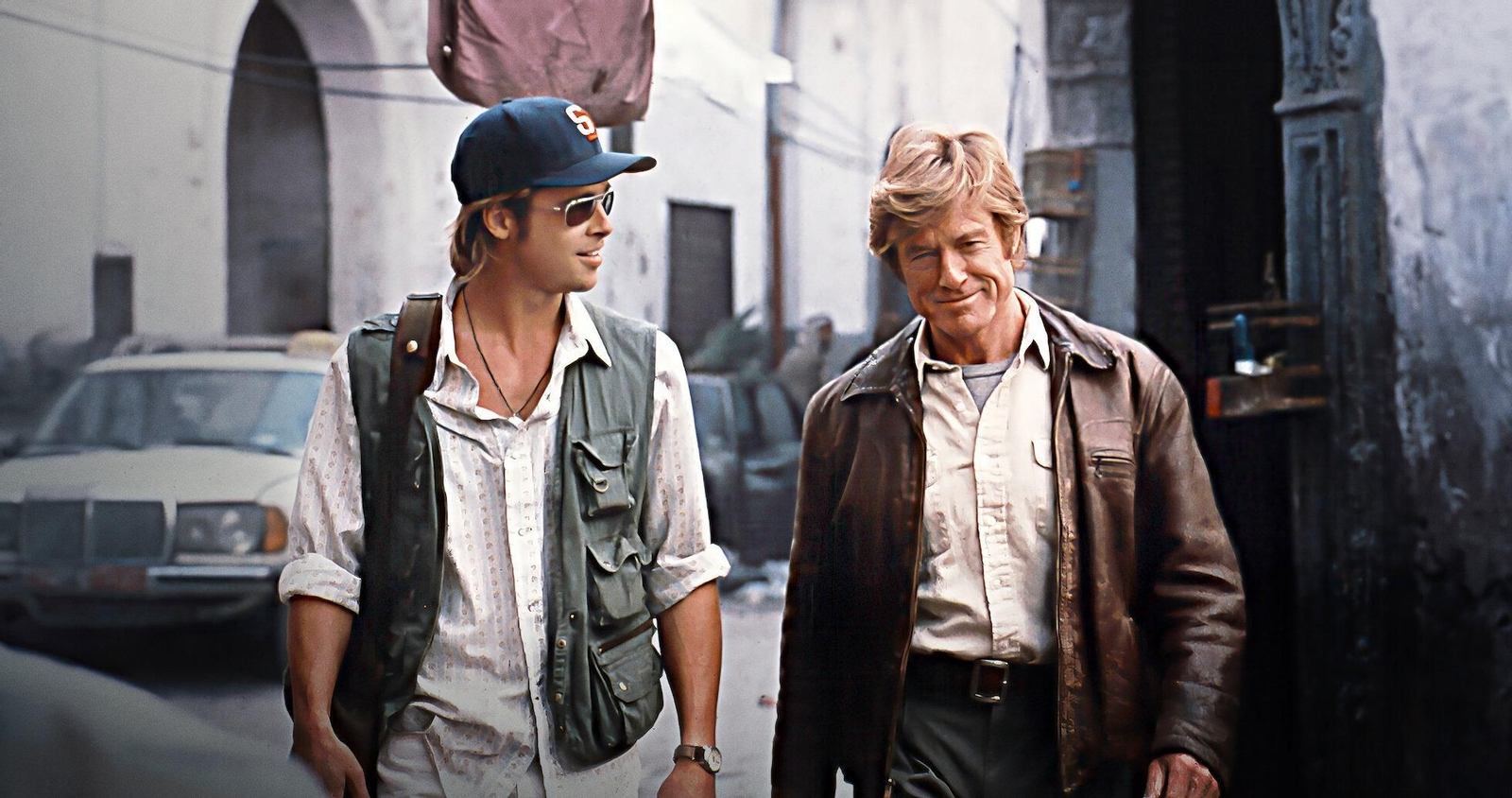 Brad Pitt y Robert Redford en 'Spy Game'.