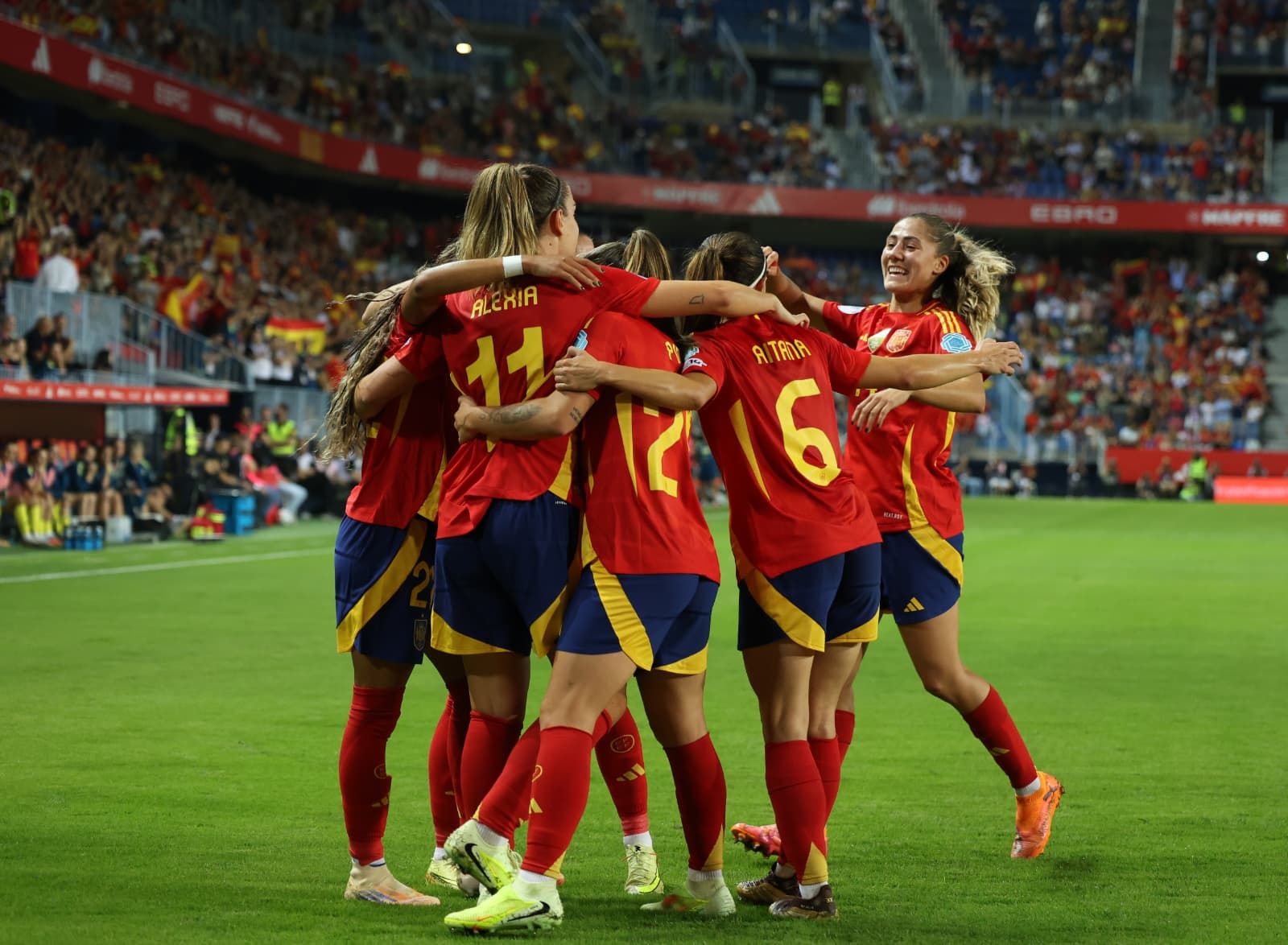 El España-Suecia de Málaga, en fotos