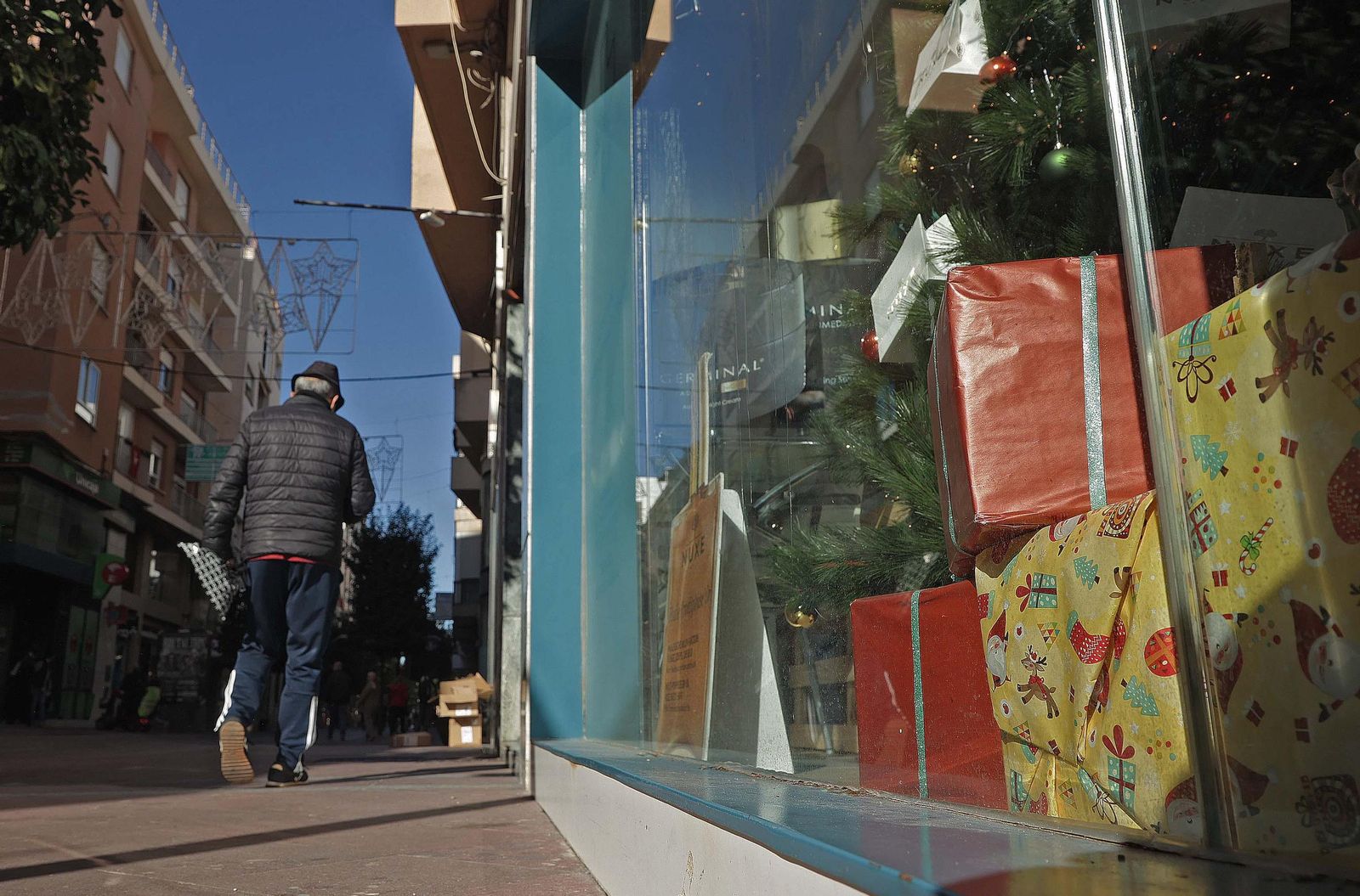Fotos de compras navideñas en la comarca
