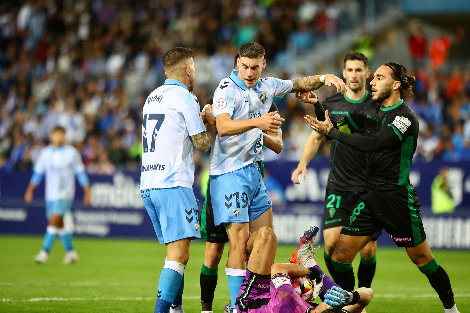 El Málaga CF-Córdoba, en fotos