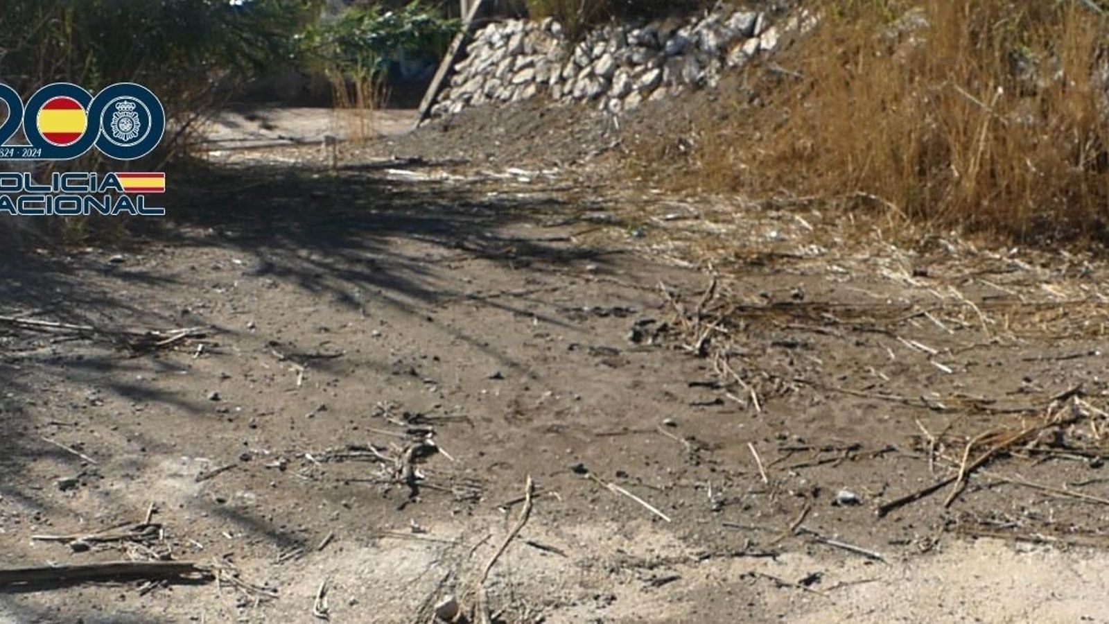 Arroyo donde fue hallado el cuerpo sin vida de la víctima.