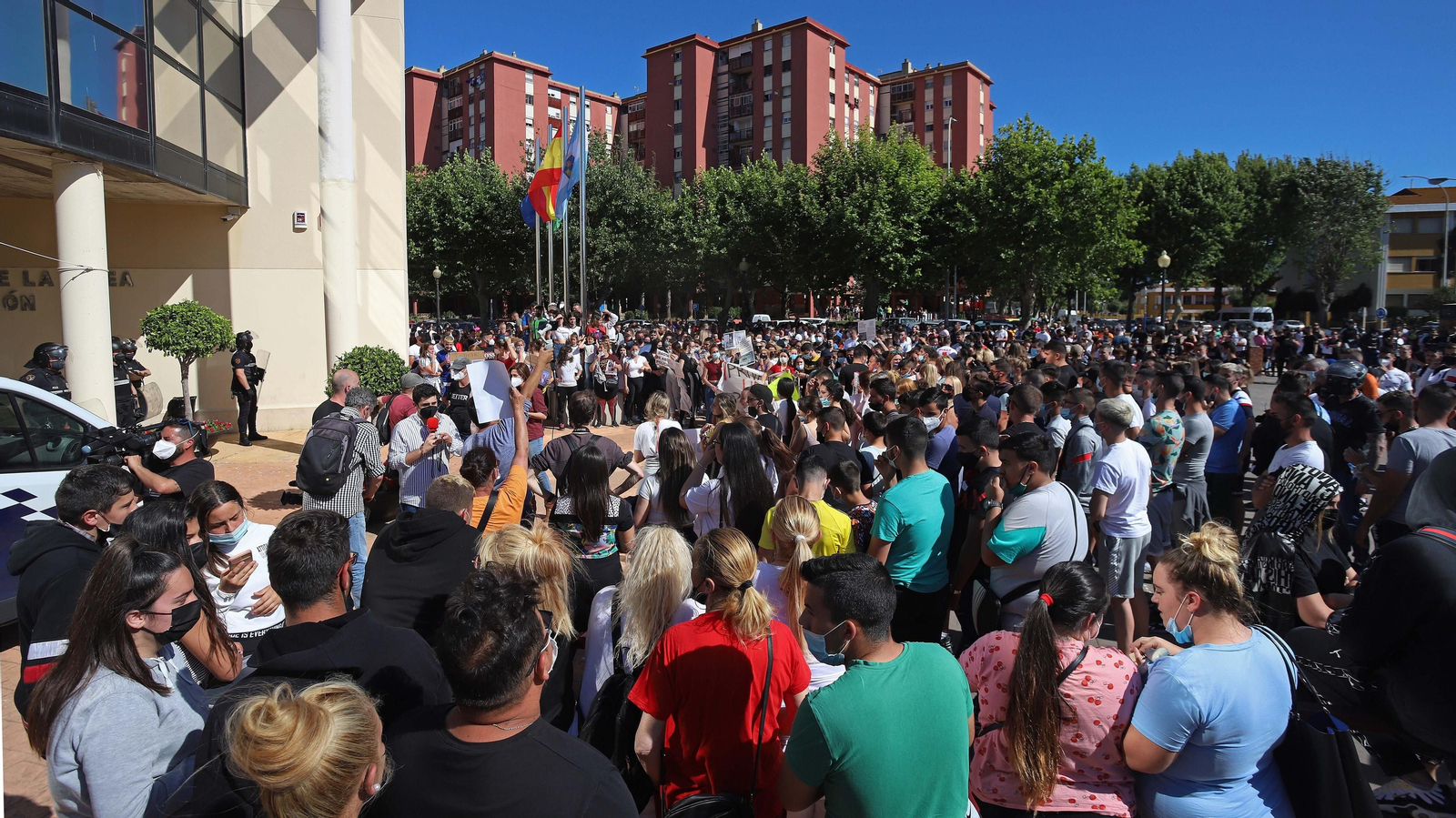 Fotos de la manifestación de La Atunara en La Línea