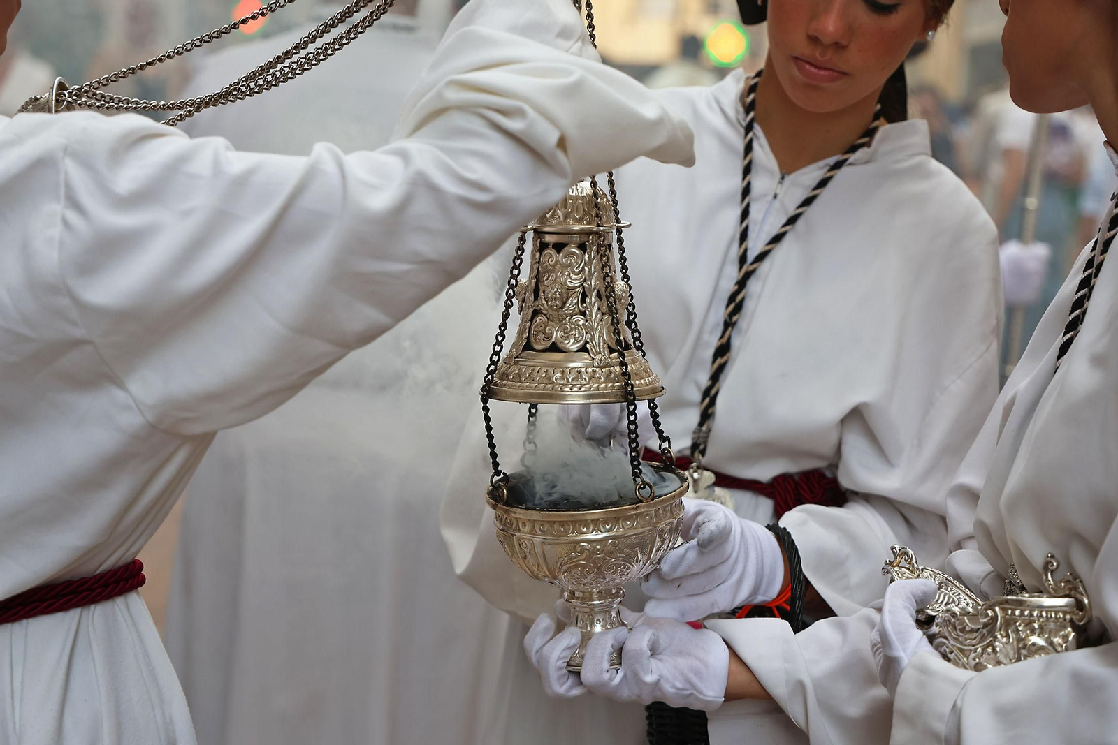 Imágenes de la procesión del Corpus Christi por las calles de Huelva