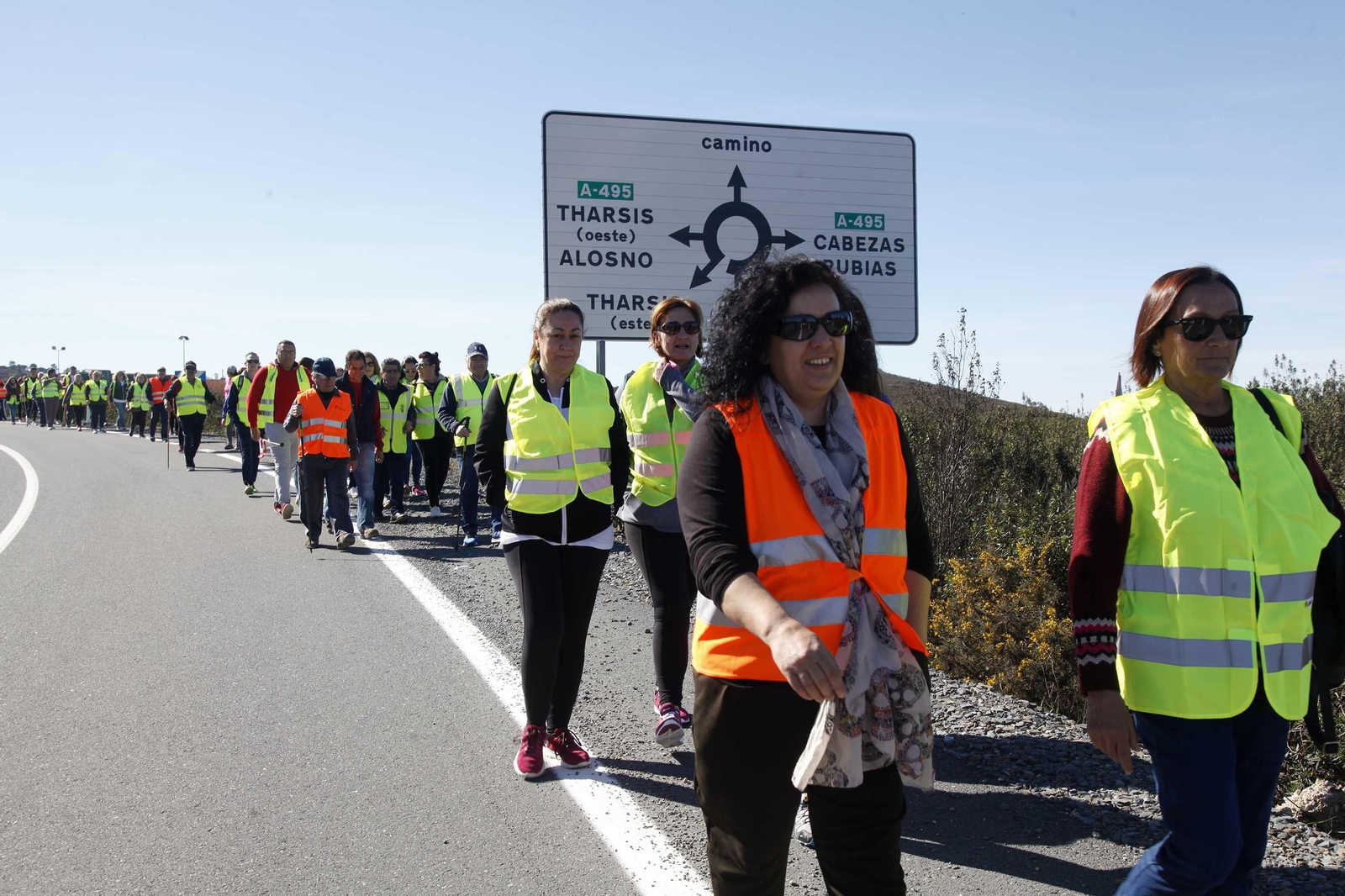 Marcha por la segregación de Tharsis hasta la sede del TSJA en Sevilla