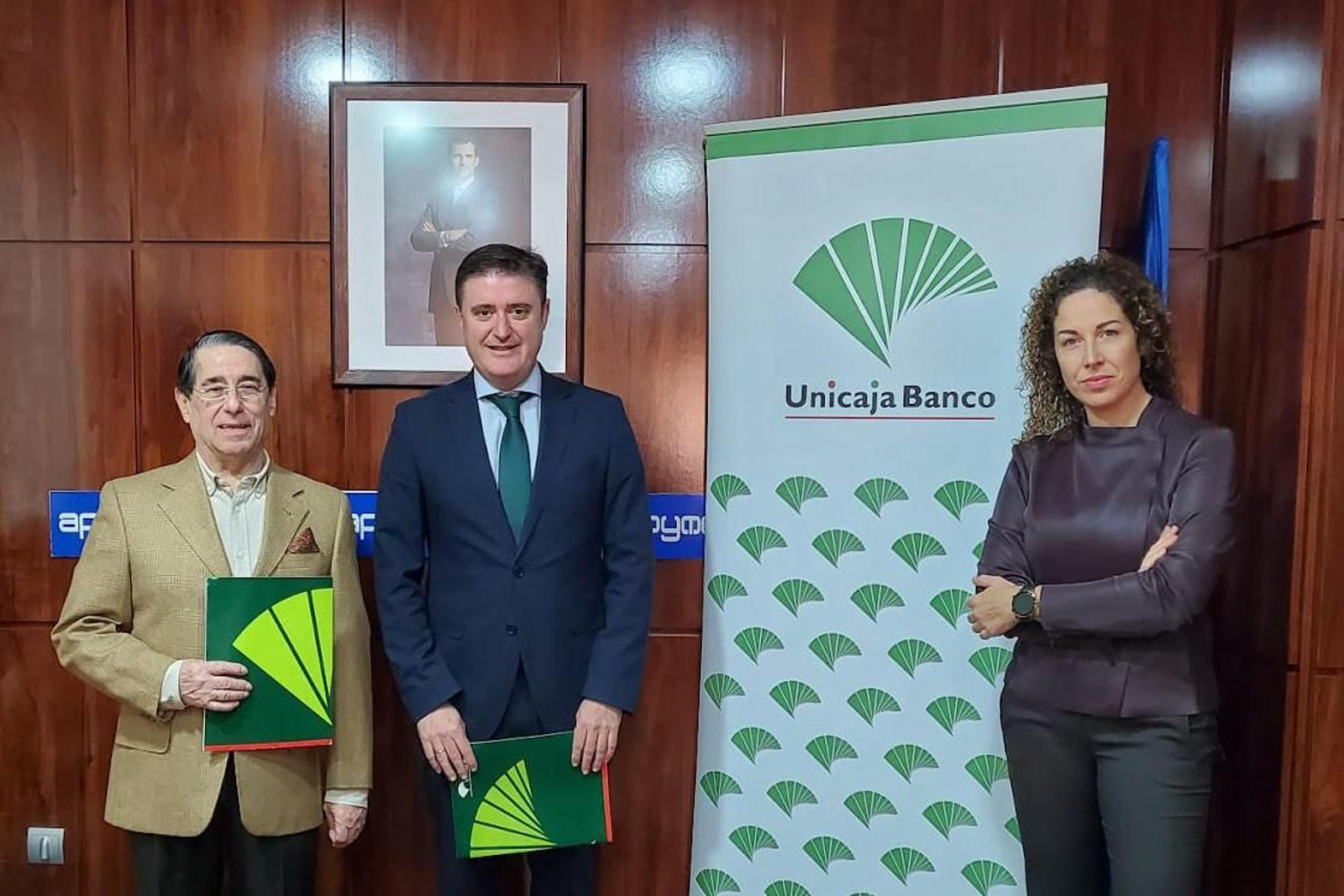 Presentación del convenio entre Apymer y Unicaja Banco.