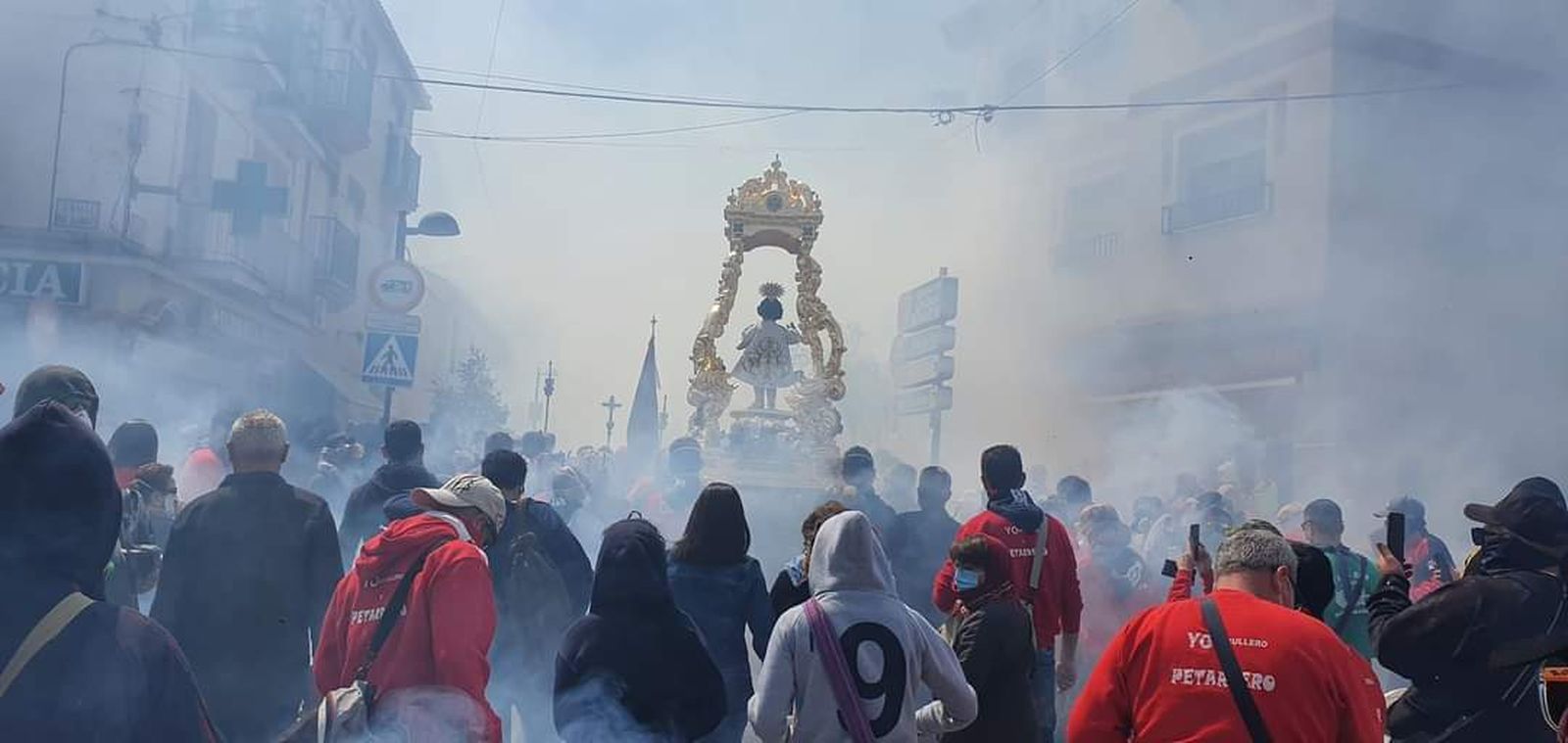 Imagen de la procesión remitida por el Ayuntamiento de Cúllar Vega.