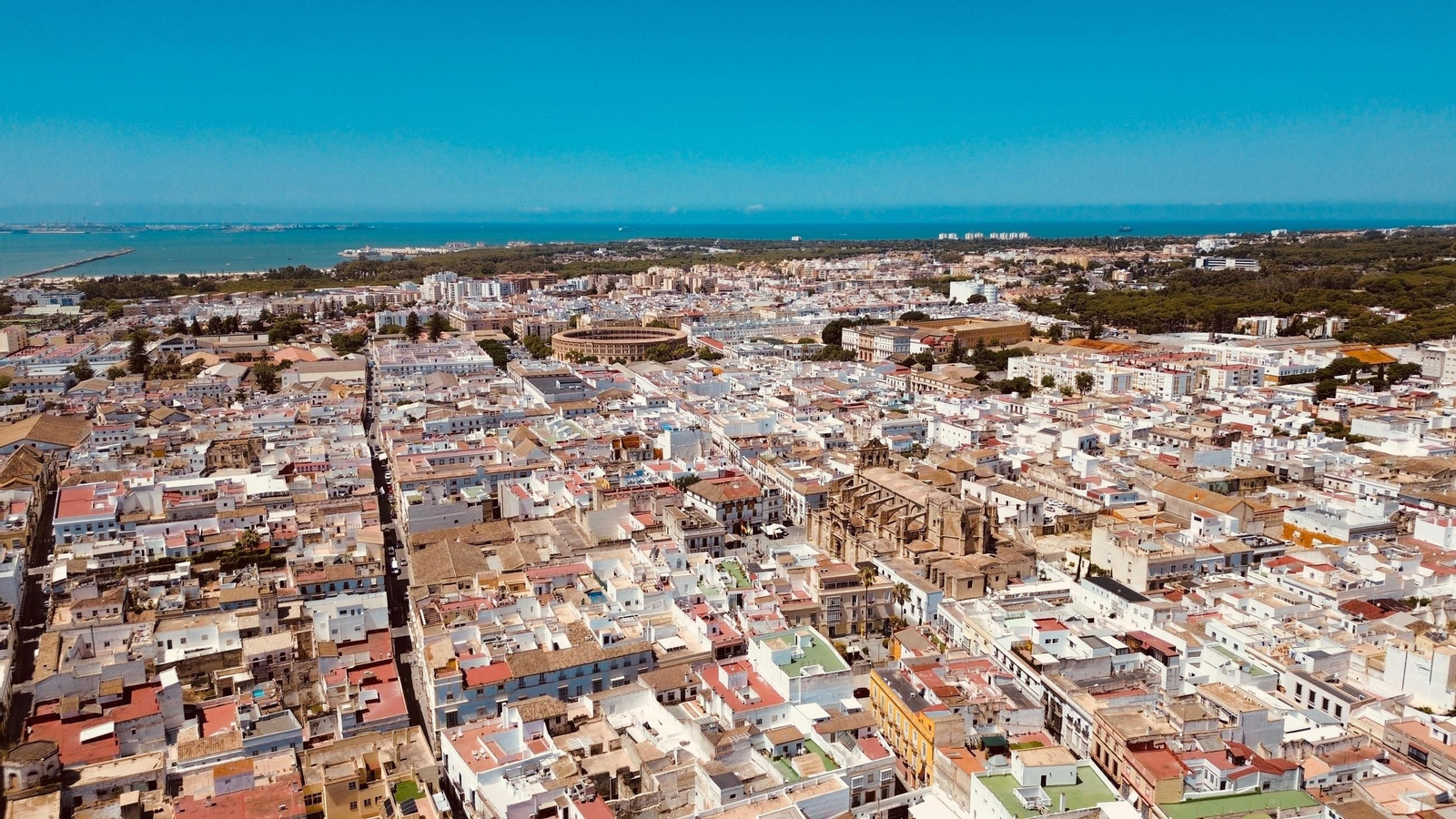 Una imagen aérea del término municipal portuense.