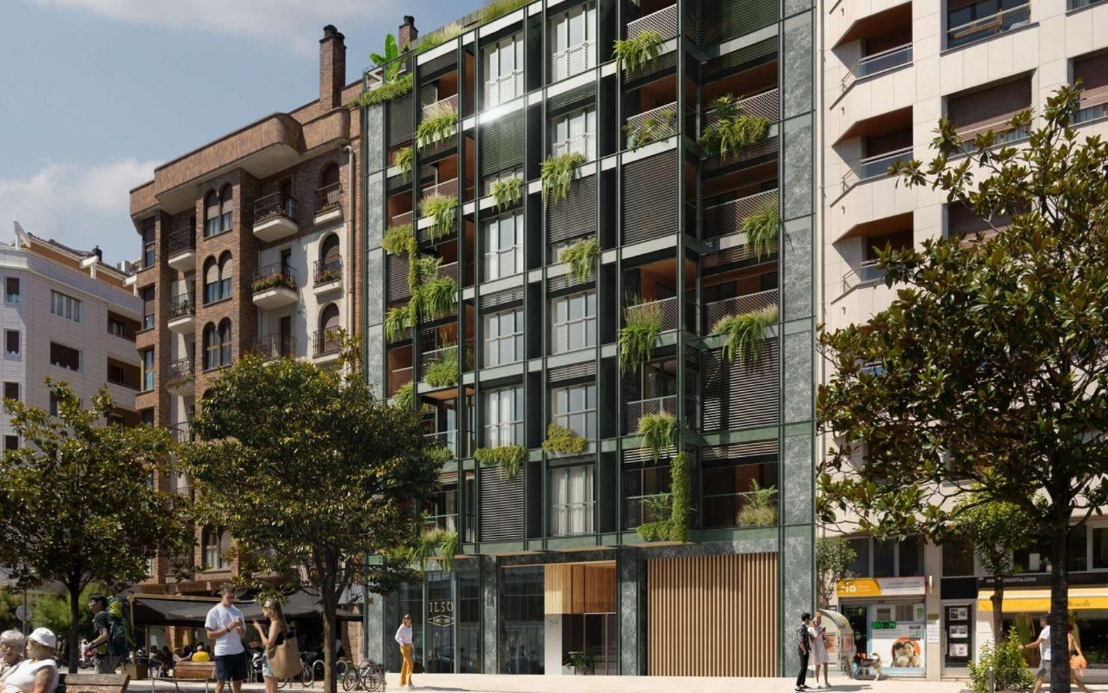 Recreación de lo que será el residencial de Grupo ABU en San Sebastián.