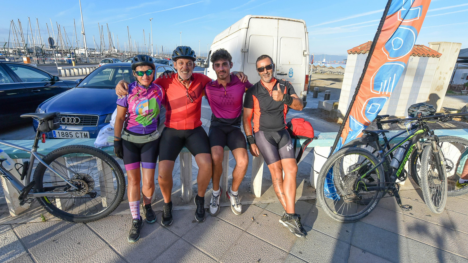 Marcha en bicicleta por la Semana de la Movilidad en La Línea, en imágenes