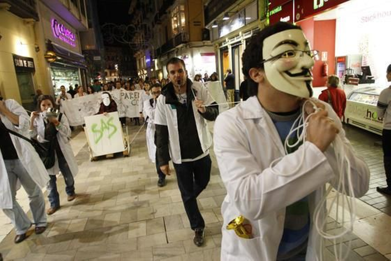 Las imágenes de la protesta de los MIR  Foto: Javier Albiñana