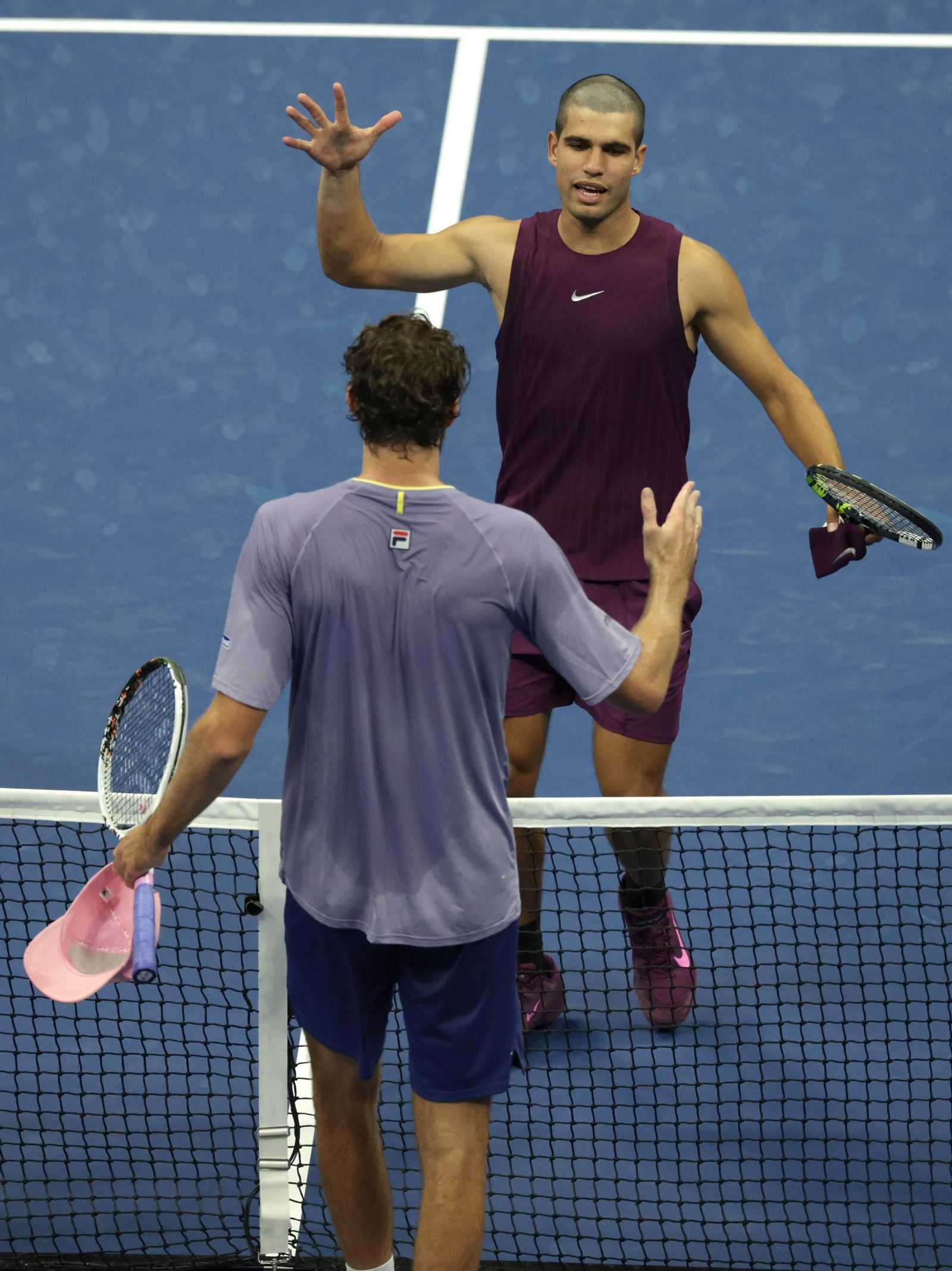 Las fotos del nuevo 'look' de Alcaraz en el Open USA