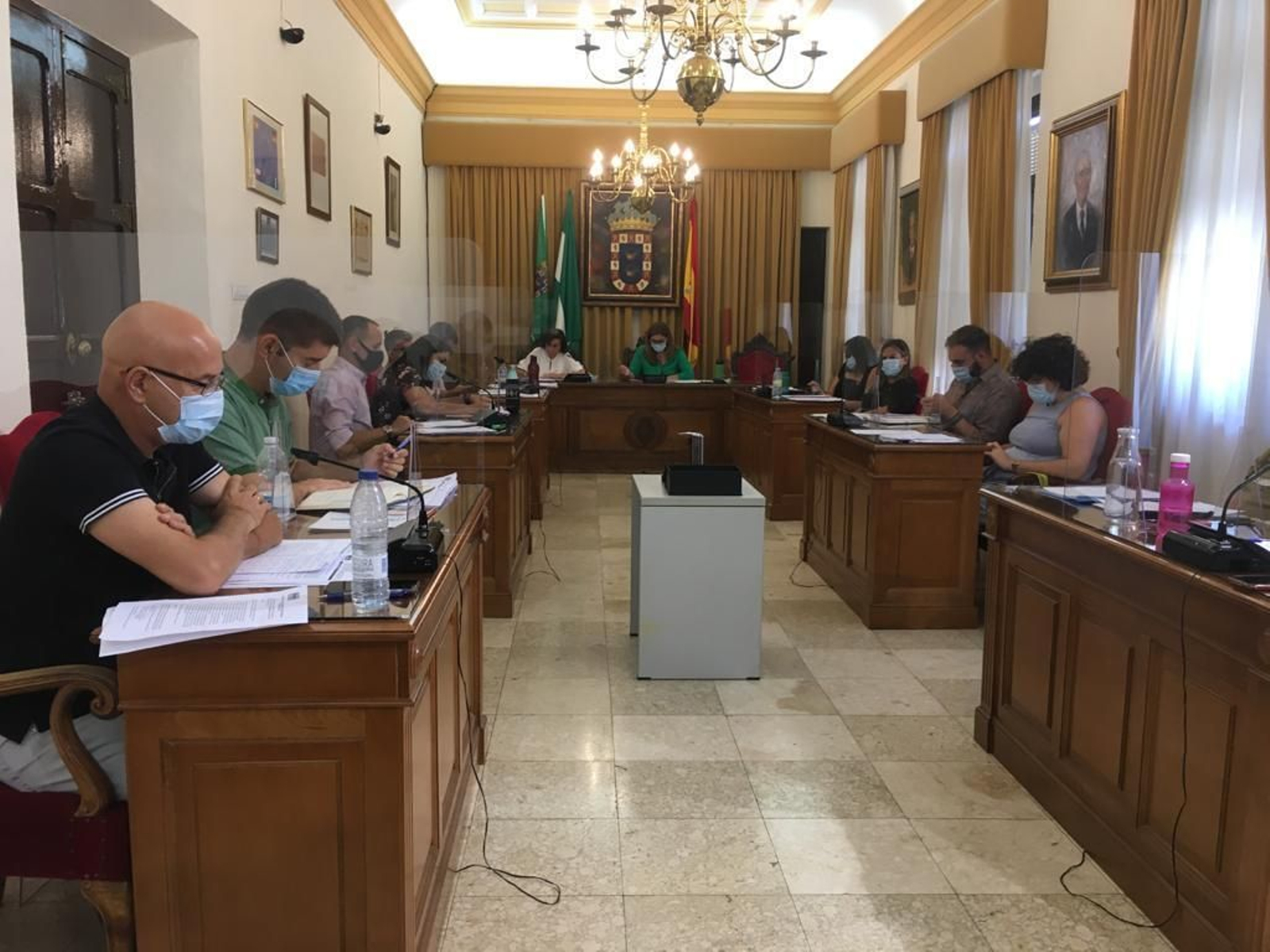 Último pleno celebrado en el Ayuntamiento de Valverde del Camino.