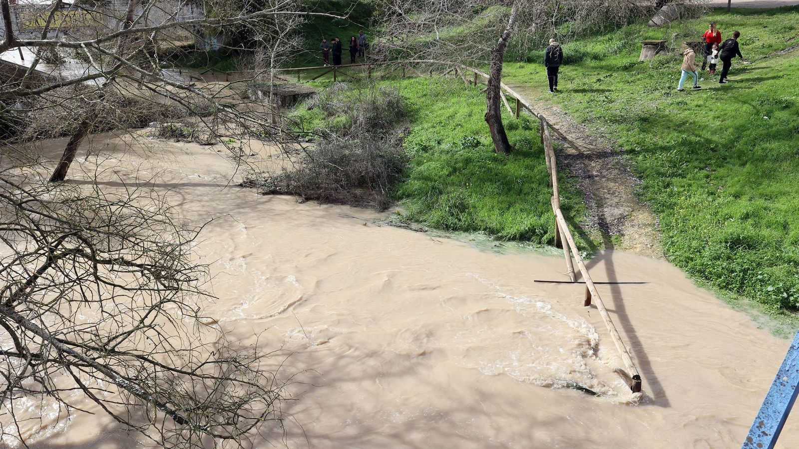 Así afronta la zona rural de Jerez la subida del río Guadalete