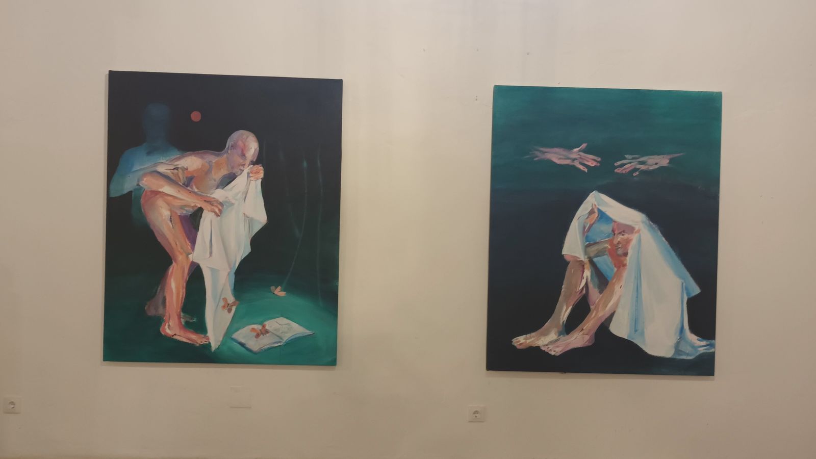 Dos obras que se pueden contemplar en la exposición.