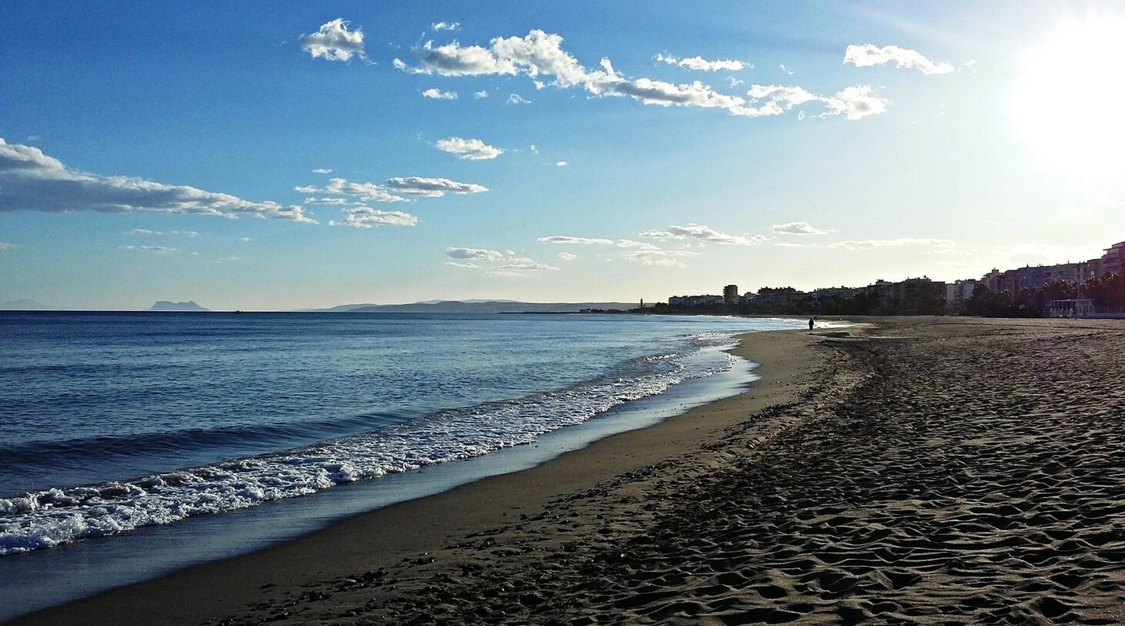 Playa de la Rada vista desde el este.