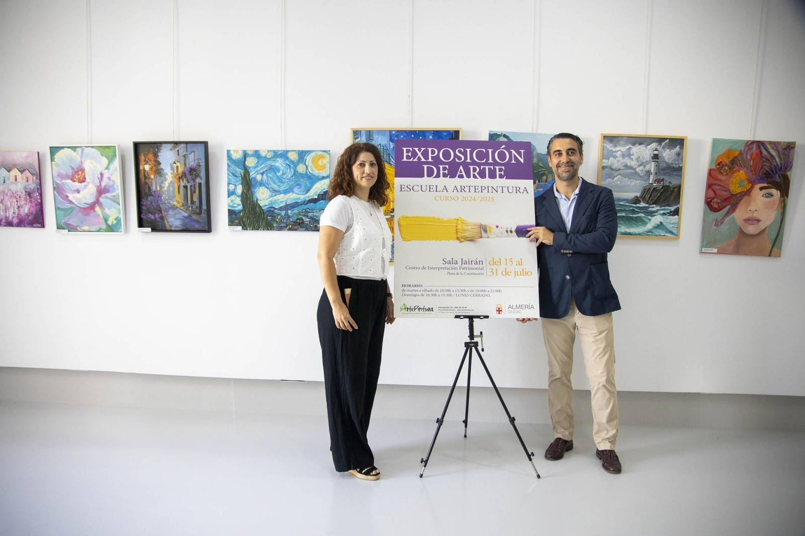 Las imágenes de la exposición de arte de la Escuela de Artepintura de Almería