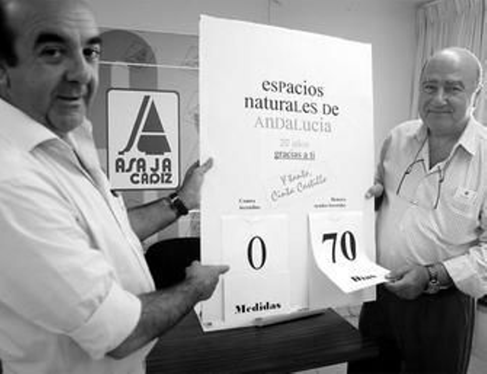 Vázquez y Cantos, ayer con el calendario de demora en la aplicación de medidas para preservar los espacios naturales.