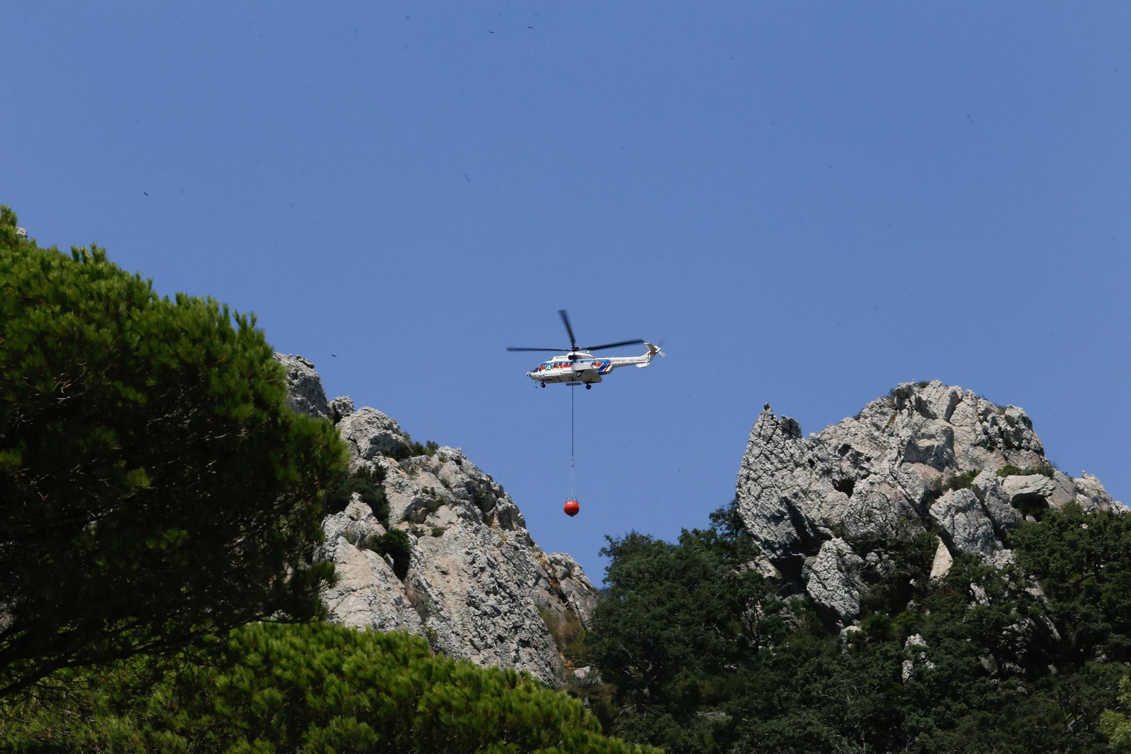 Imágenes del incendio de Tarifa, el segundo en menos de una semana