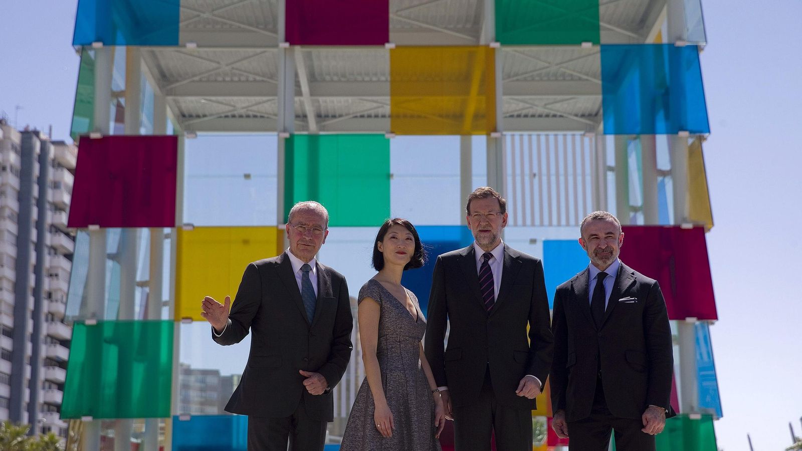 Nadie quiso perderse la inauguración del Centro Pompidou en Málaga.