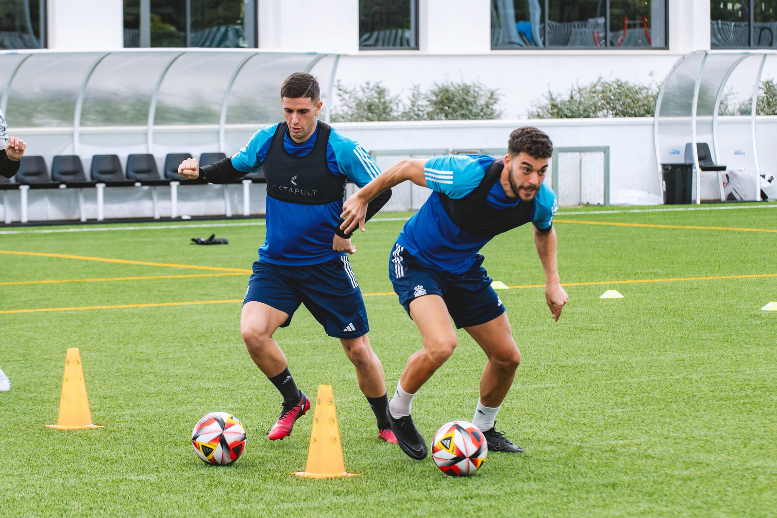David del Pozo y Luis Alcalde preparan el partido ante el Sanluqueño.