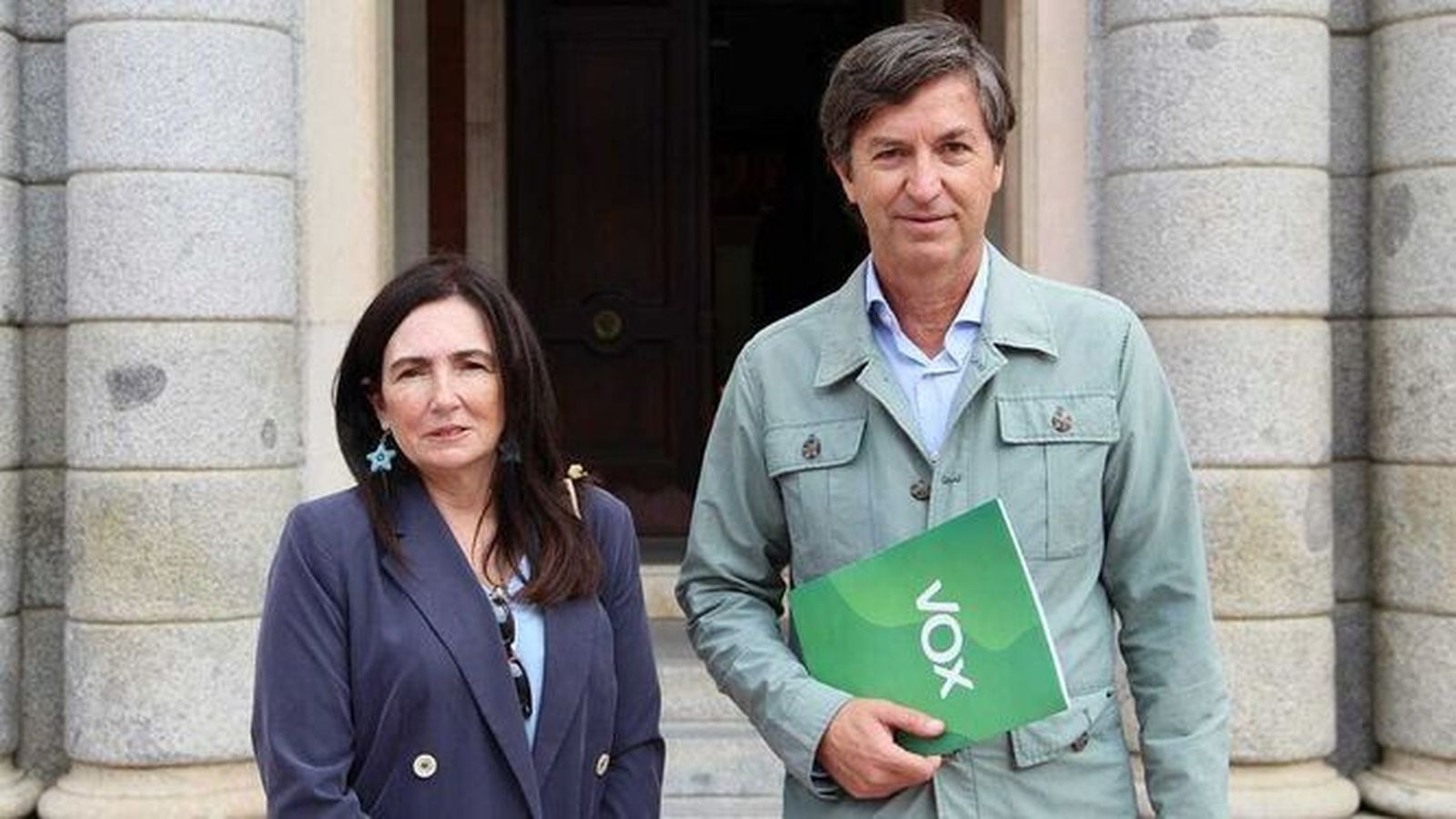 María López junto a Wenceslao Font, en una imagen de archivo.