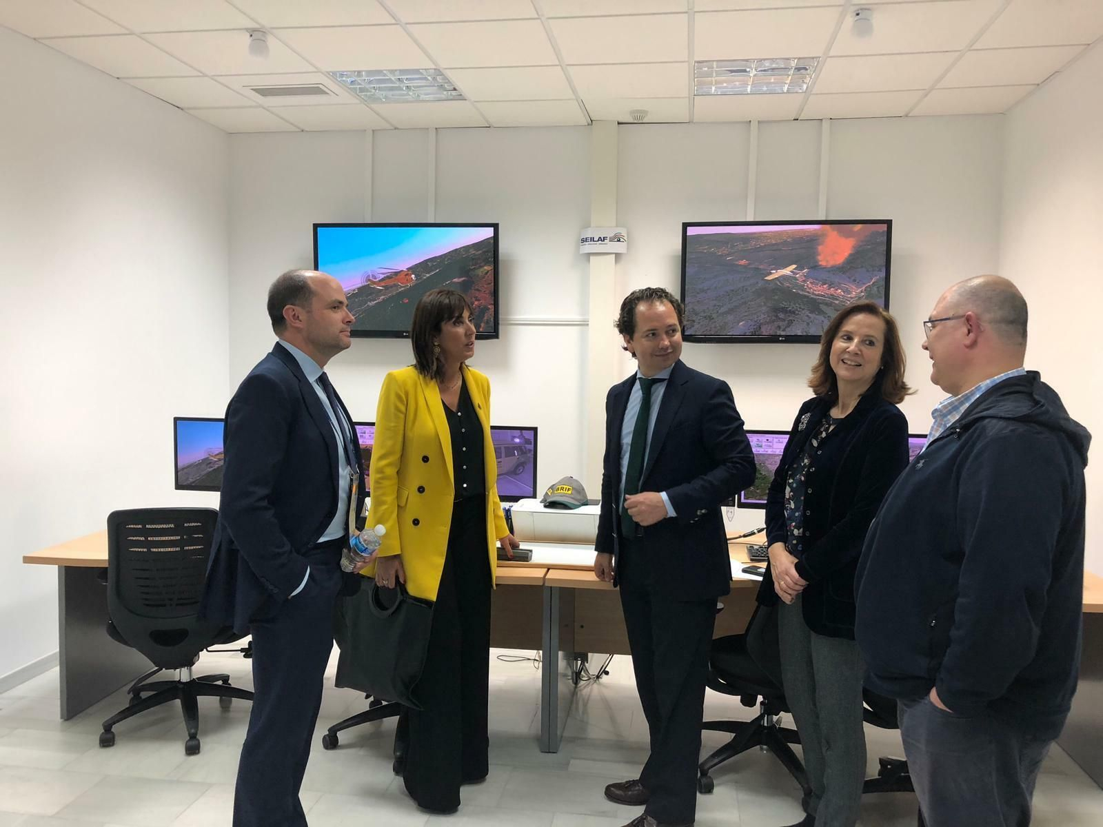 Un momento de la visita institucional chilena a Pegasus Aero Group