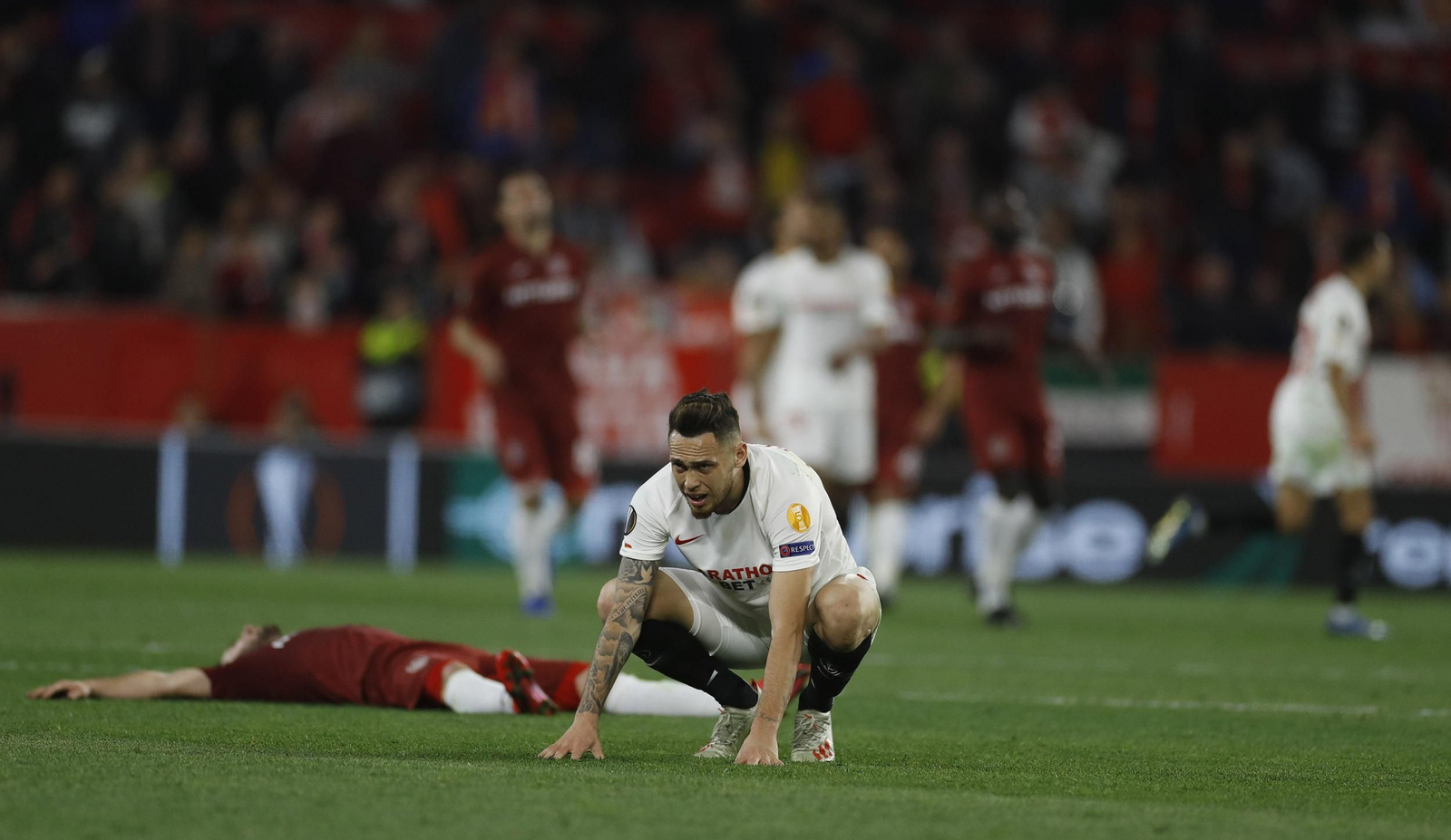 Las imágenes del Sevilla FC- CFR Cluj