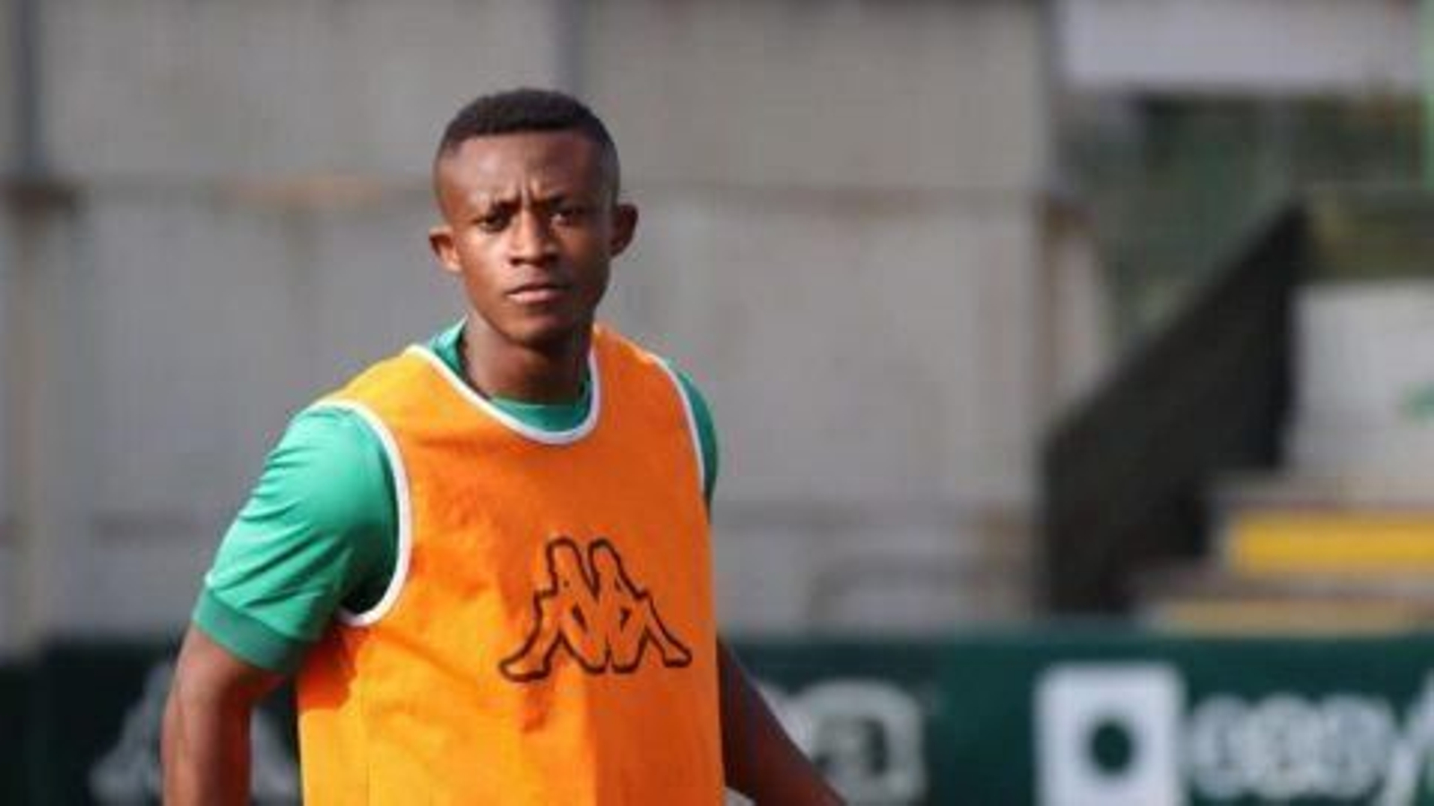 Abdoul Bandaogo, en un entrenamiento con el Betis