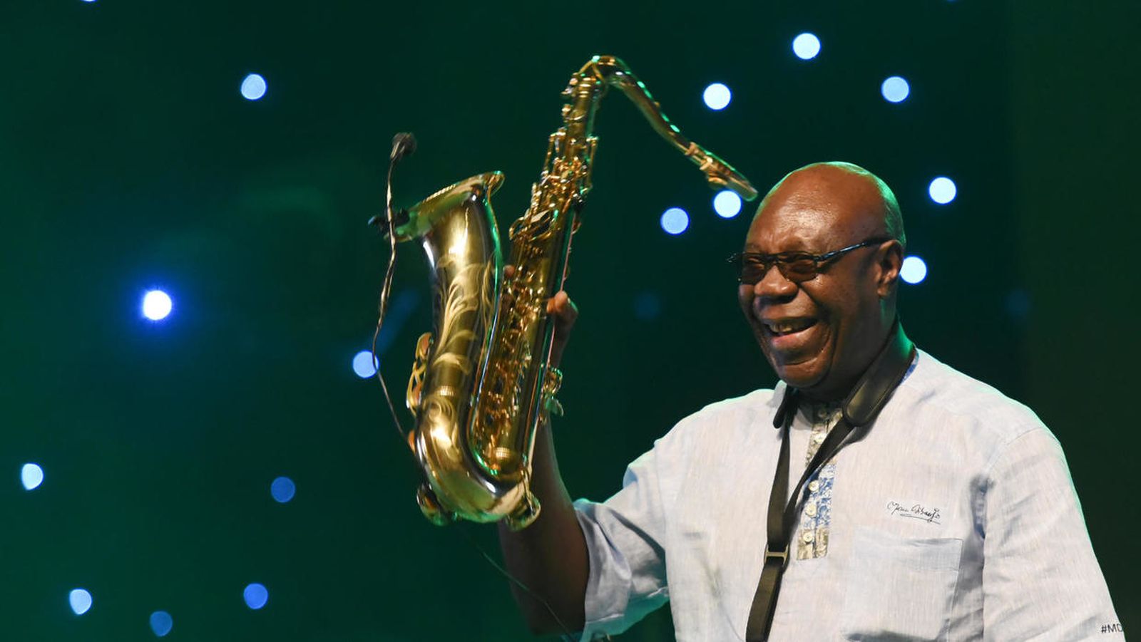 El músico camerunés Manu Dibango.