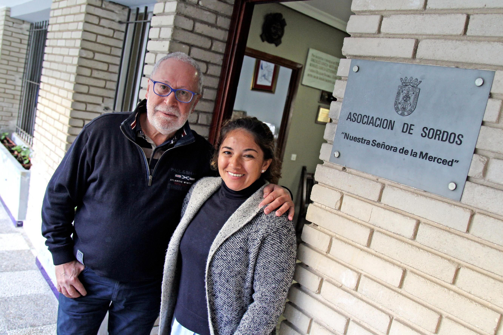 Pedro Jesús Vega y Aurora Barbadilla, ayer.