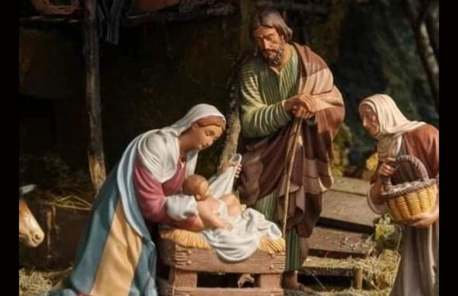 Un fragmento del Belén de la hermandad de la Misericordia.