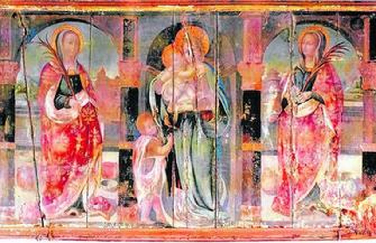 La magnífica tabla renacentista de San Leandro que se está restaurando.