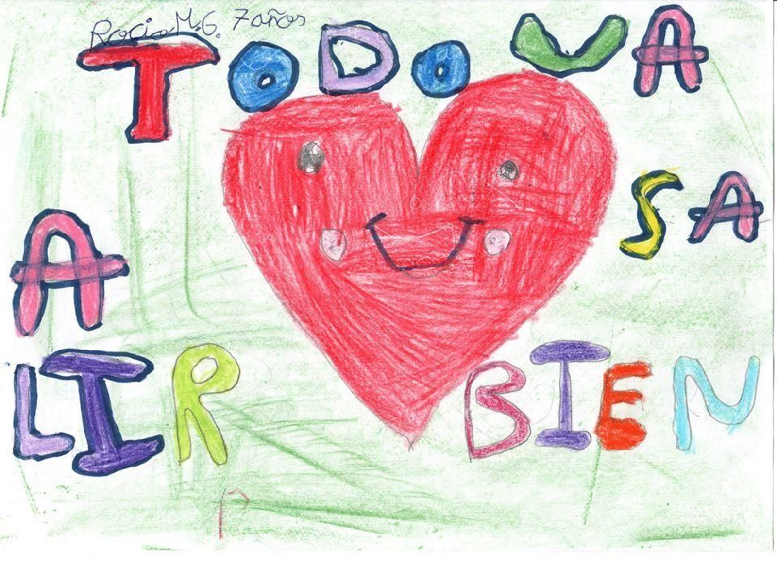 Los dibujos de los niños linenses para los abuelos de Alcalá del Valle