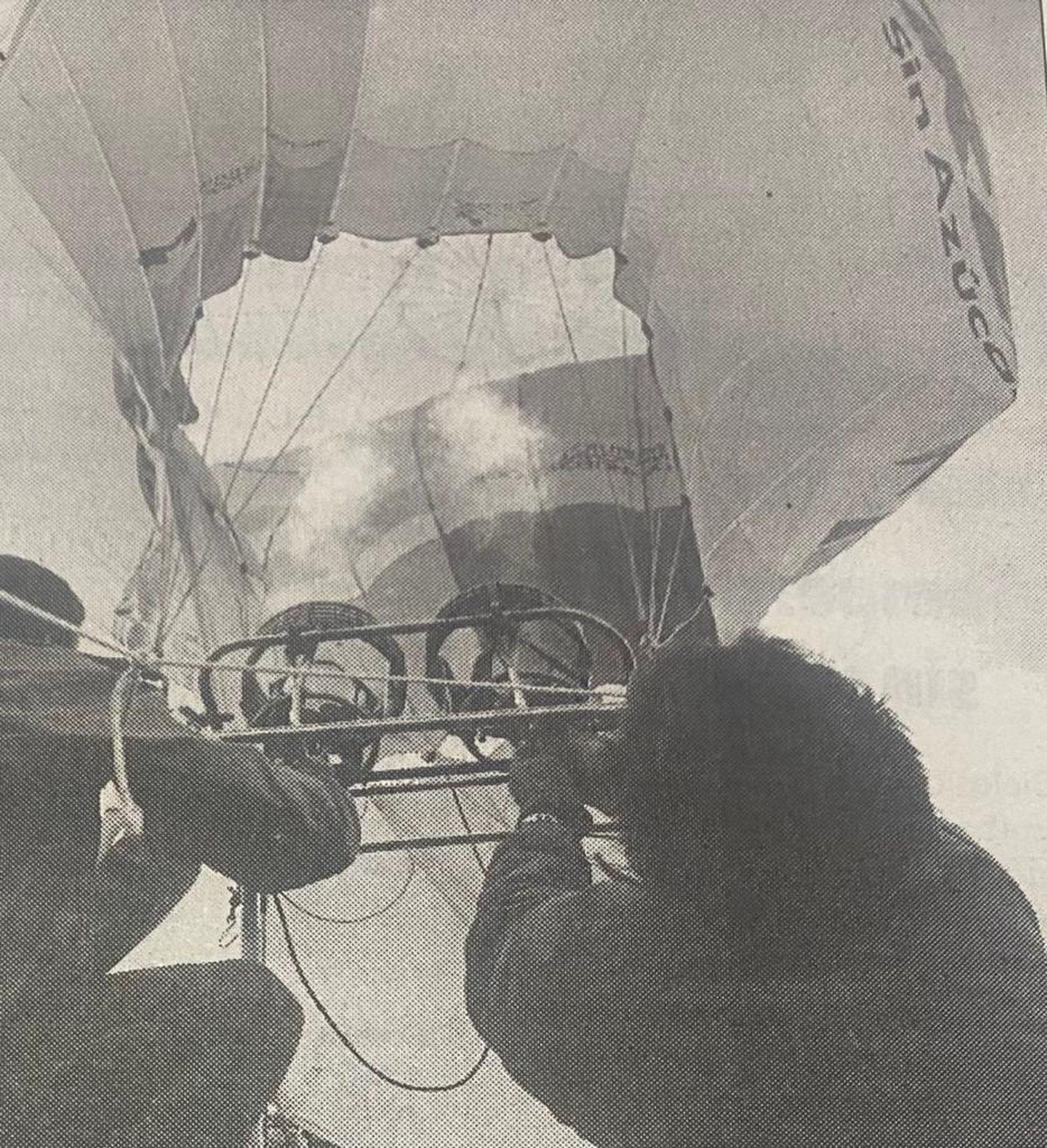 Uno de los globos que participó en la regata hace 29 años