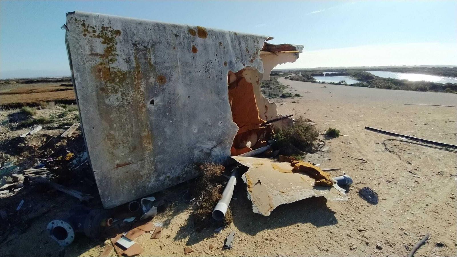 La degradación de la salina La Carabela en San Fernando