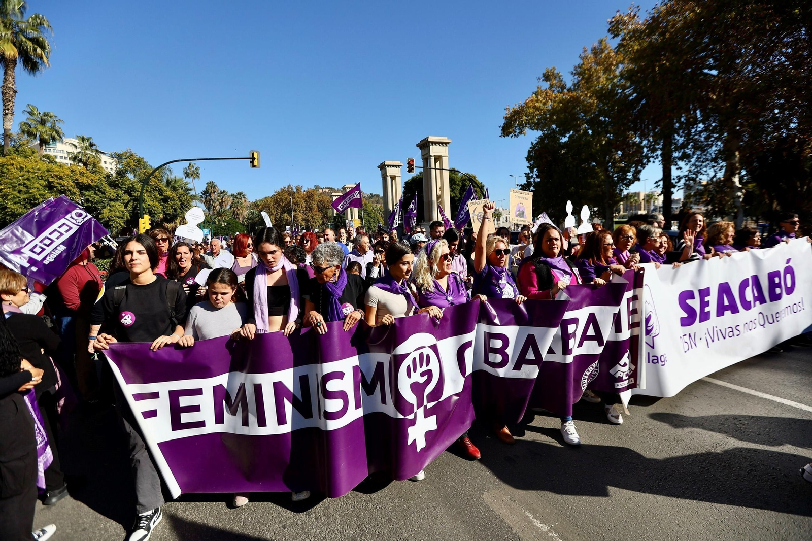 Manifestación contra la violencia de género y en defensa de las mujeres en 2023