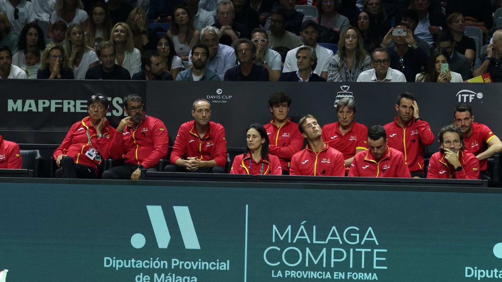 Las fotos del Rafa Nadal-Van de Zandschulp de la Copa Davis en Málaga