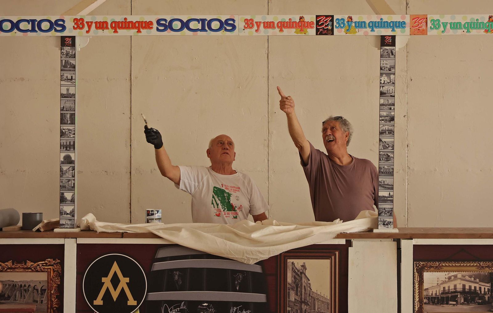 Fotos del montaje de la Feria Real de Algeciras 2025