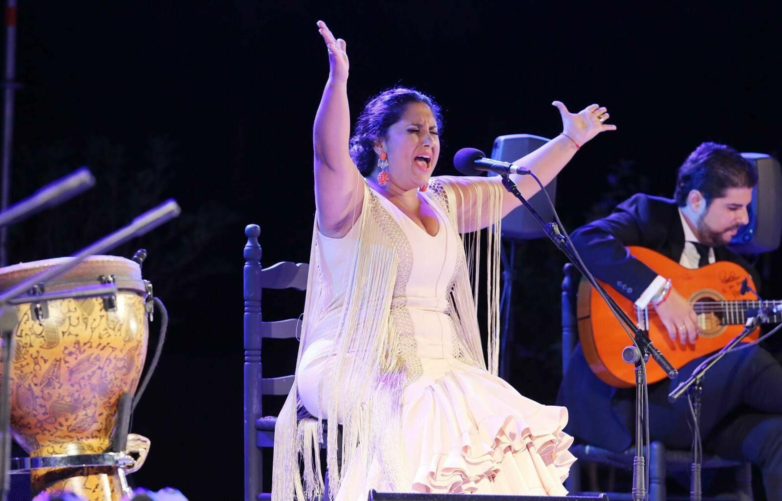 Felipa Moreno durante su actuación. Felipa Moreno durante su actuación.