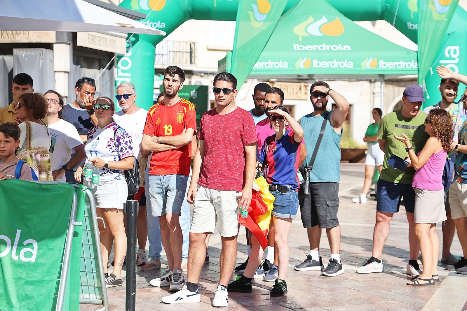 Imágenes de la Fan zone en Huelva de la Final de la Eurocopa entre Inglaterra y España Imágenes de la Fan zone en Huelva de la Final de la Eurocopa entre Inglaterra y España