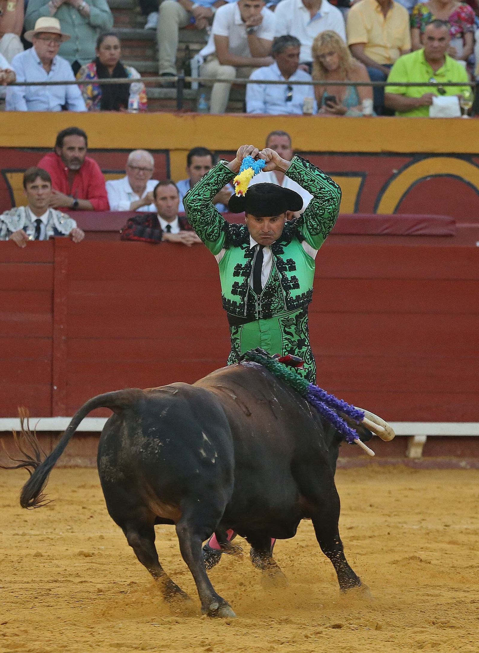 Fotos de la corrida del jueves de la Feria Taurina de Algeciras 2023:  Salvador Vega, Roca Rey y Pablo Aguado