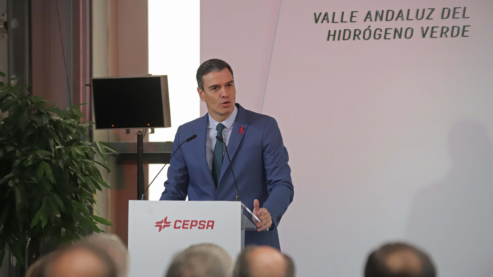 Fotos de la presentación del proyecto Valle andaluz de hidrógeno verde de Cepsa