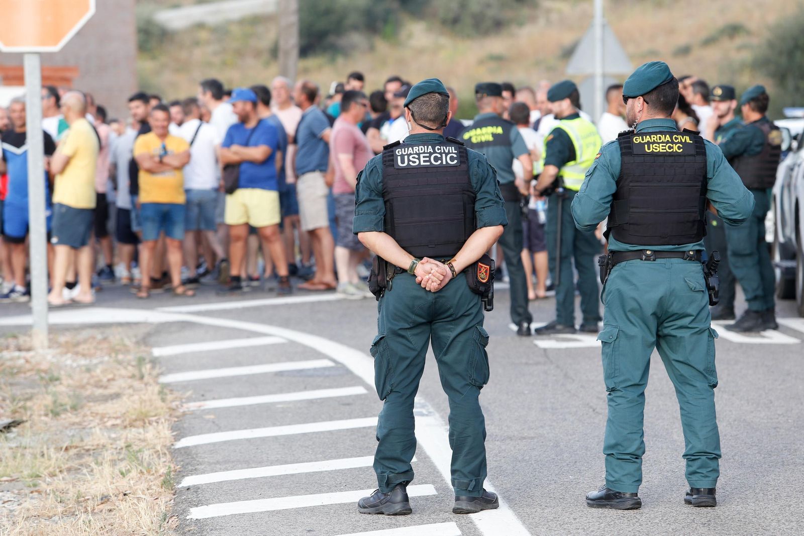 Fotos del segundo día de la huelga del metal en el Campo de Gibraltar