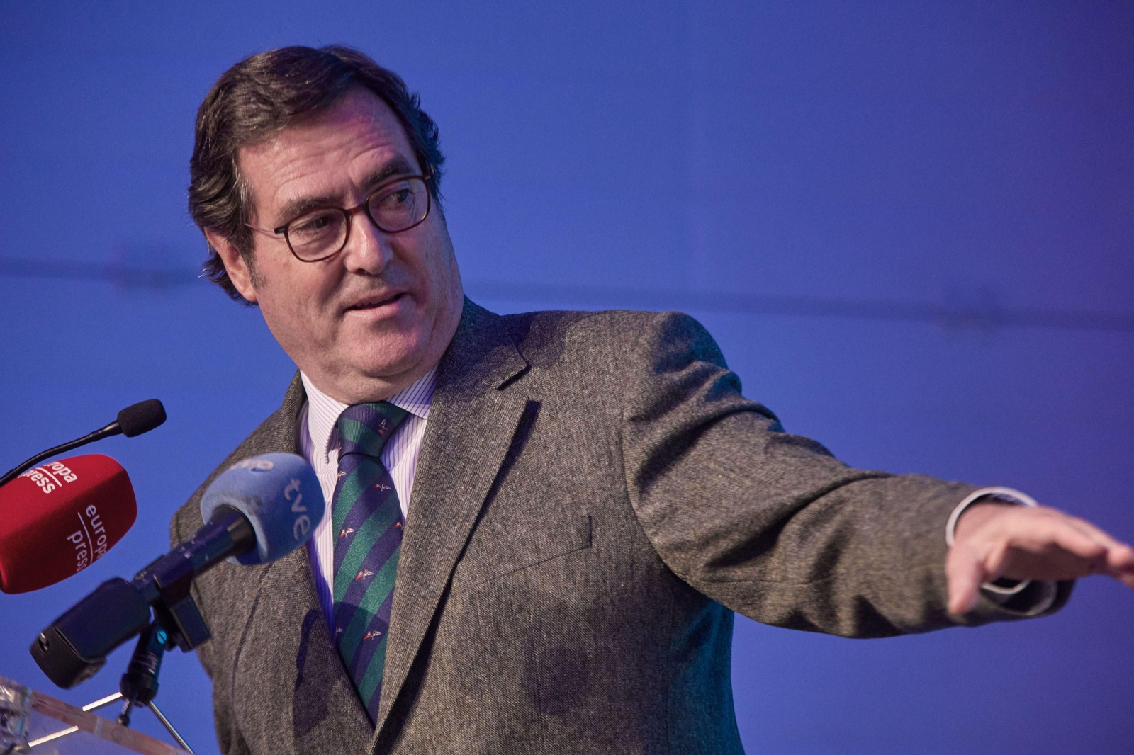 Antonio Garamendi, el pasado miércoles en un foro