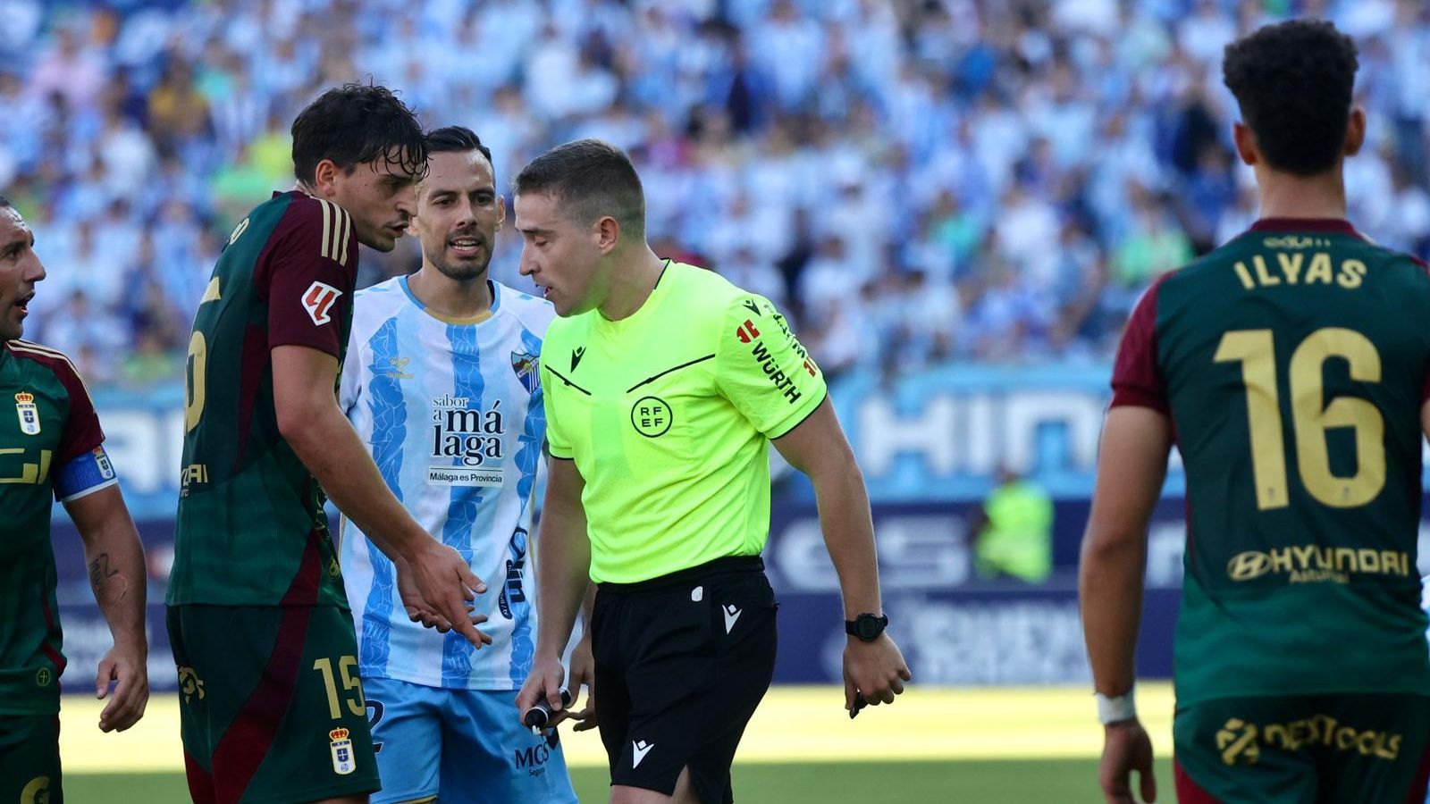 El Málaga CF-Real Oviedo, en fotos