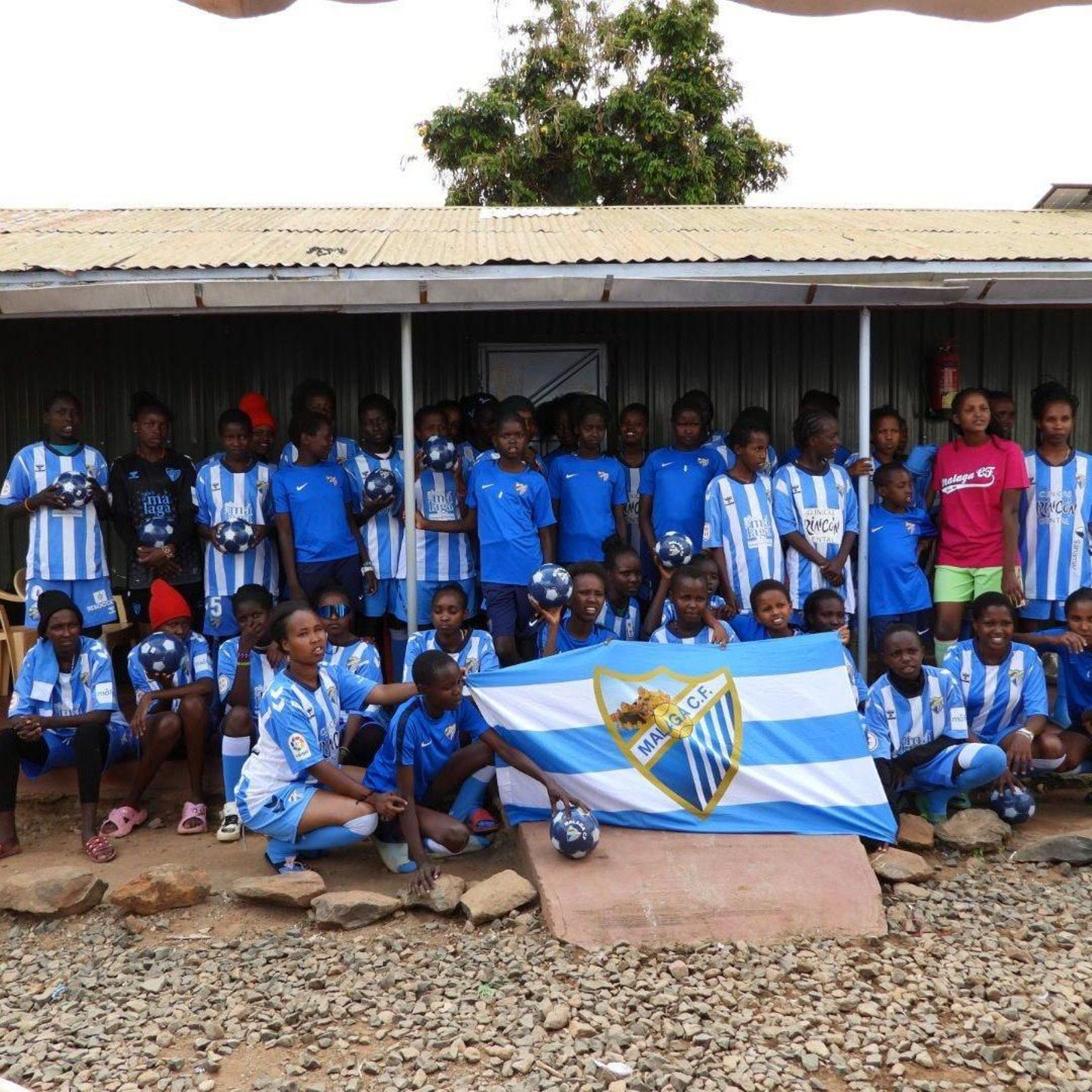 El Málaga CF lleva sus colores a Kenia