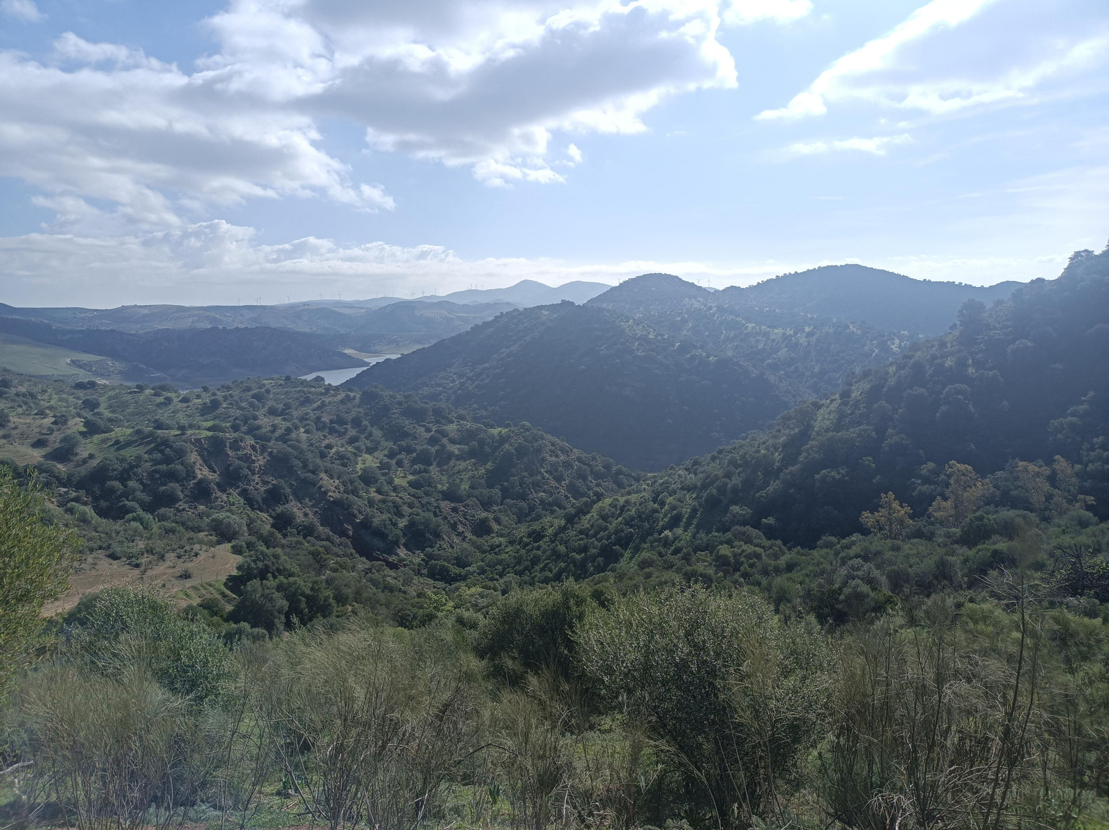 Vistas de la Sierra Sur desde el camino.